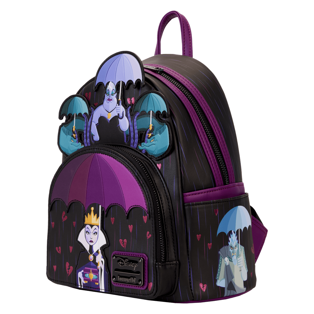 Loungefly X Disney Villains Curse Your Hearts Mini Backpack GeekCore