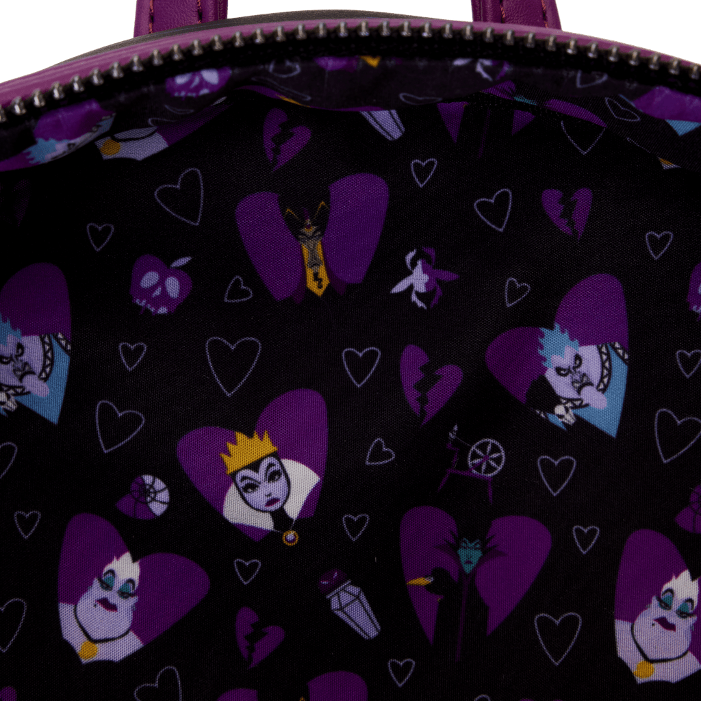 Loungefly X Disney Villains Curse Your Hearts Mini Backpack - GeekCore