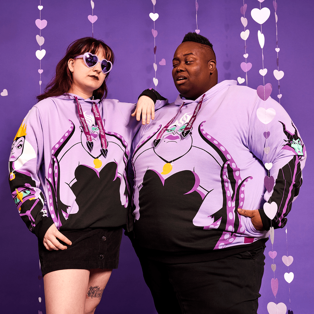 Loungefly x Disney Villains Curse Your Hearts Unisex Hoodie - GeekCore