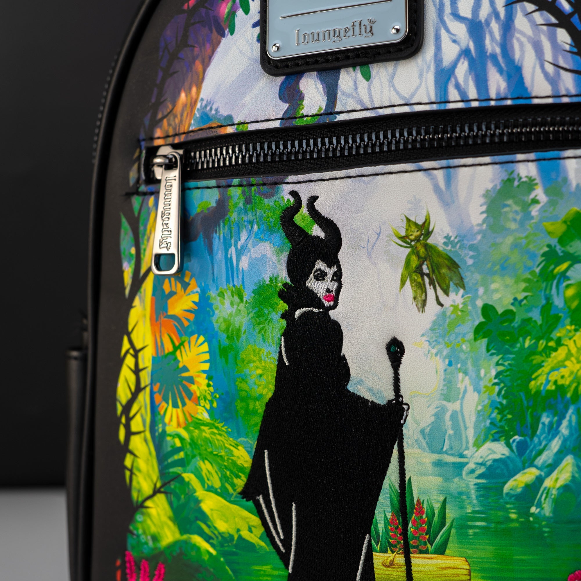 Loungefly x Disney Villains Sleeping Beauty Maleficent Faerie Garden Mini Backpack - GeekCore