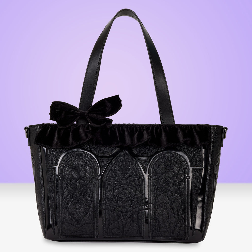 Loungefly x Disney Villains Stained Glass Tote Bag - GeekCore