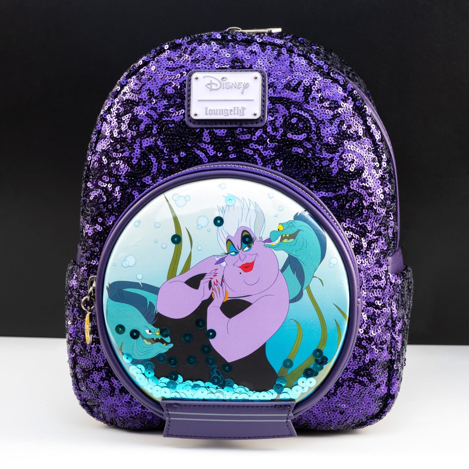 Loungefly x Disney Villains Ursula Sequin Globe Mini Backpack - GeekCore