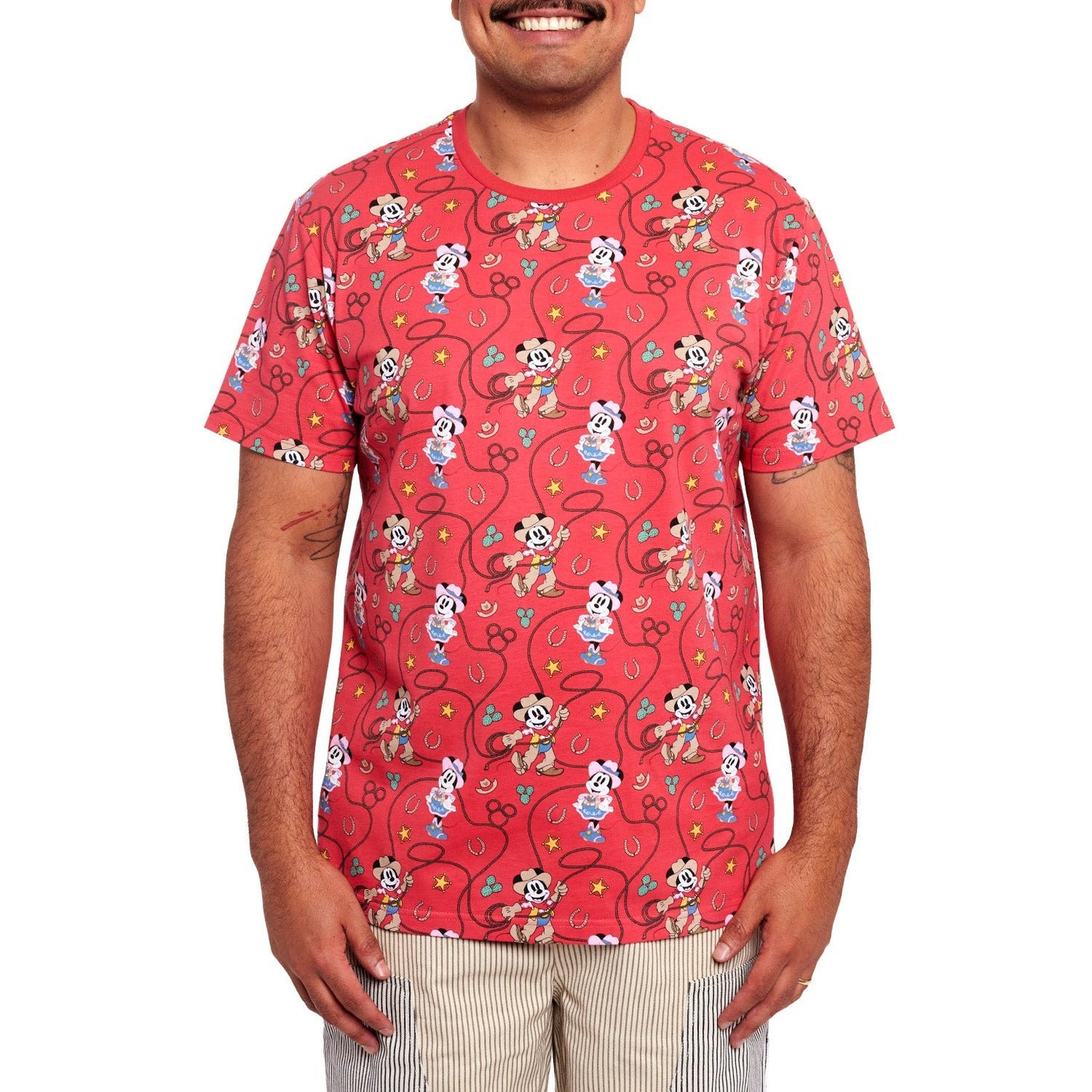 Loungefly x Disney Western Mickey and Minnie Unisex T - Shirt - GeekCore