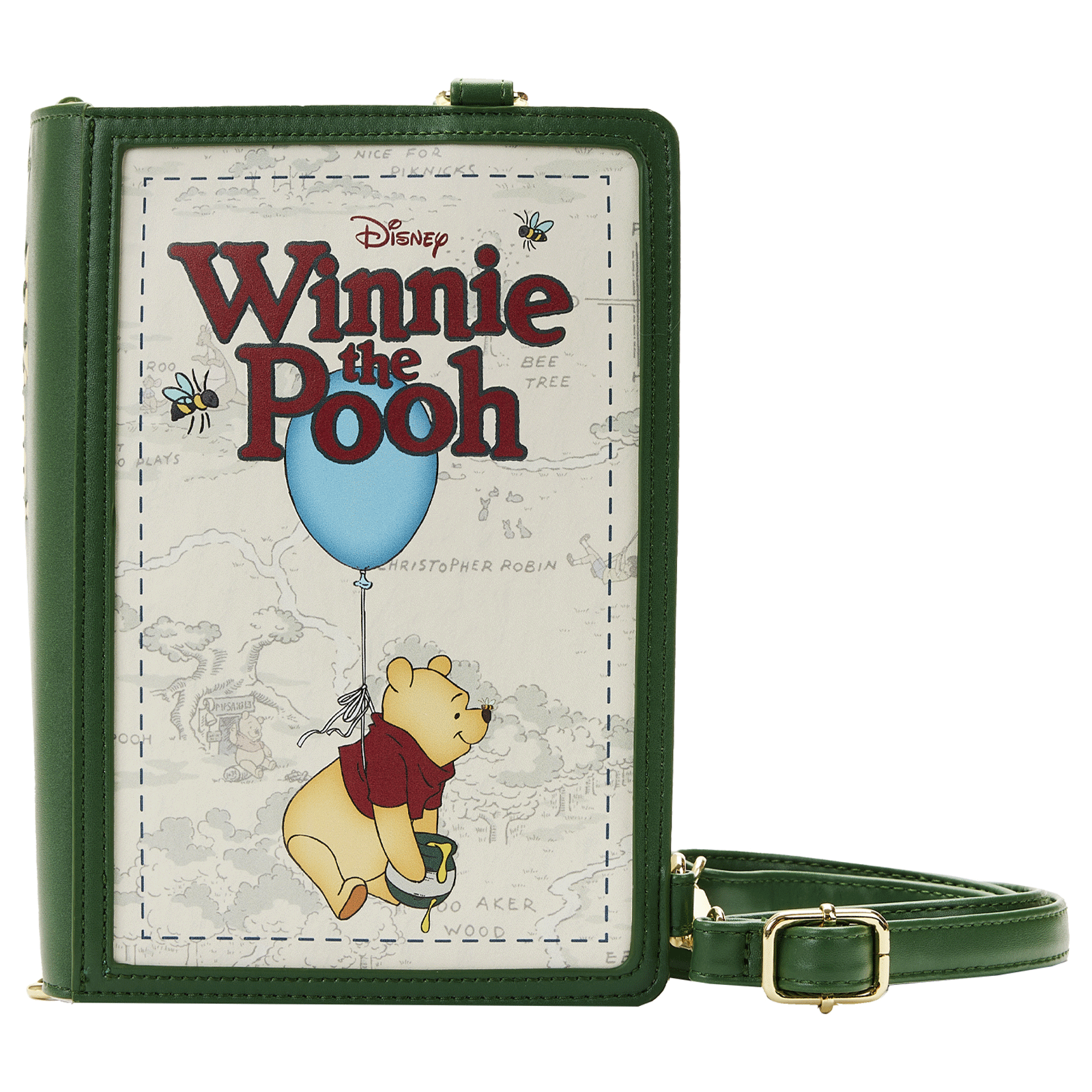 Loungefly x Disney Winnie the Pooh Book Convertible Crossbody Bag - GeekCore