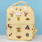 Loungefly x Disney Winnie The Pooh Canvas Icons Mid - Size Backpack - GeekCore