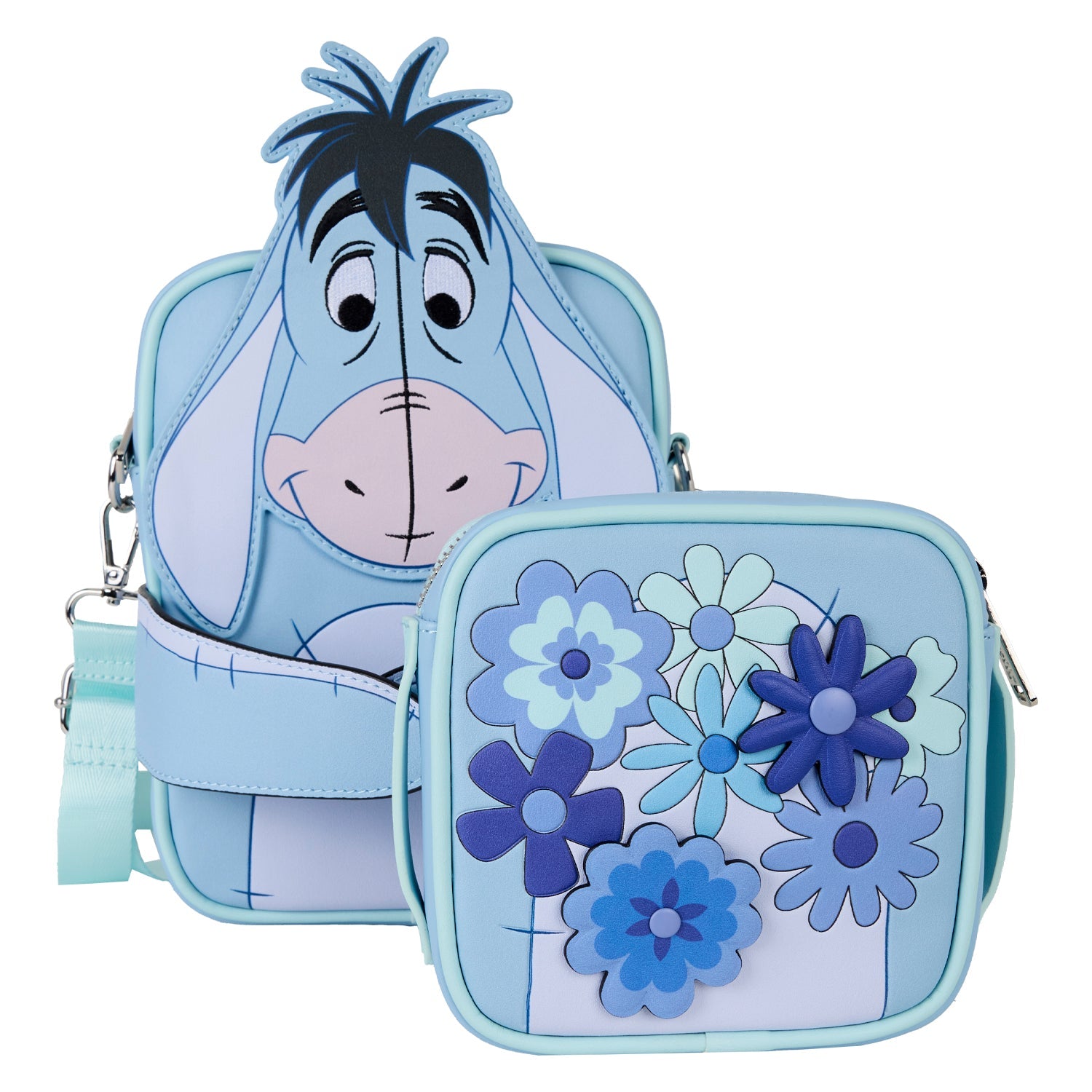 Loungefly x Disney Winnie The Pooh Eeyore Butterflies Crossbuddies Bag - GeekCore
