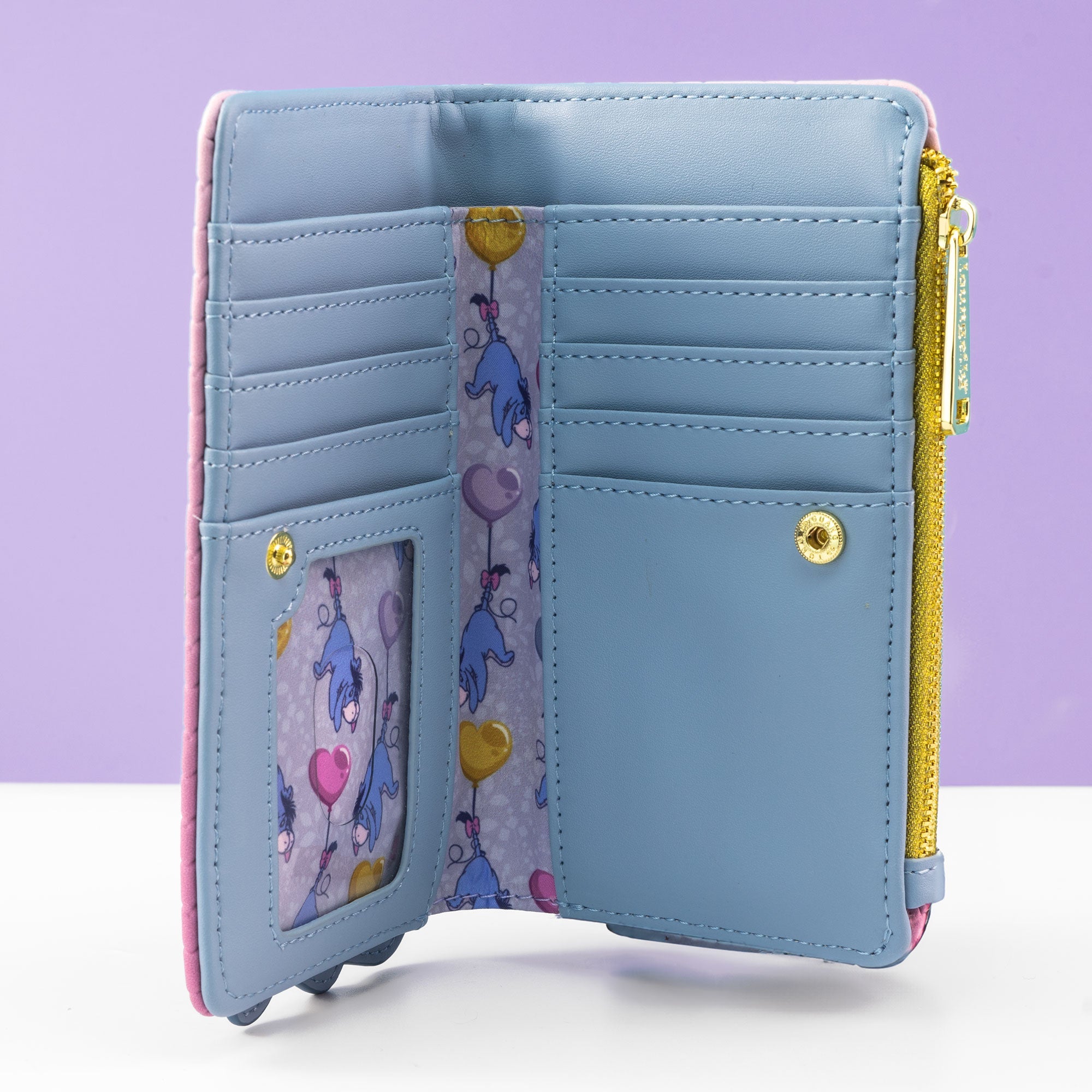 Loungefly x Disney Winnie the Pooh Eeyore Heart Balloons Wallet - GeekCore