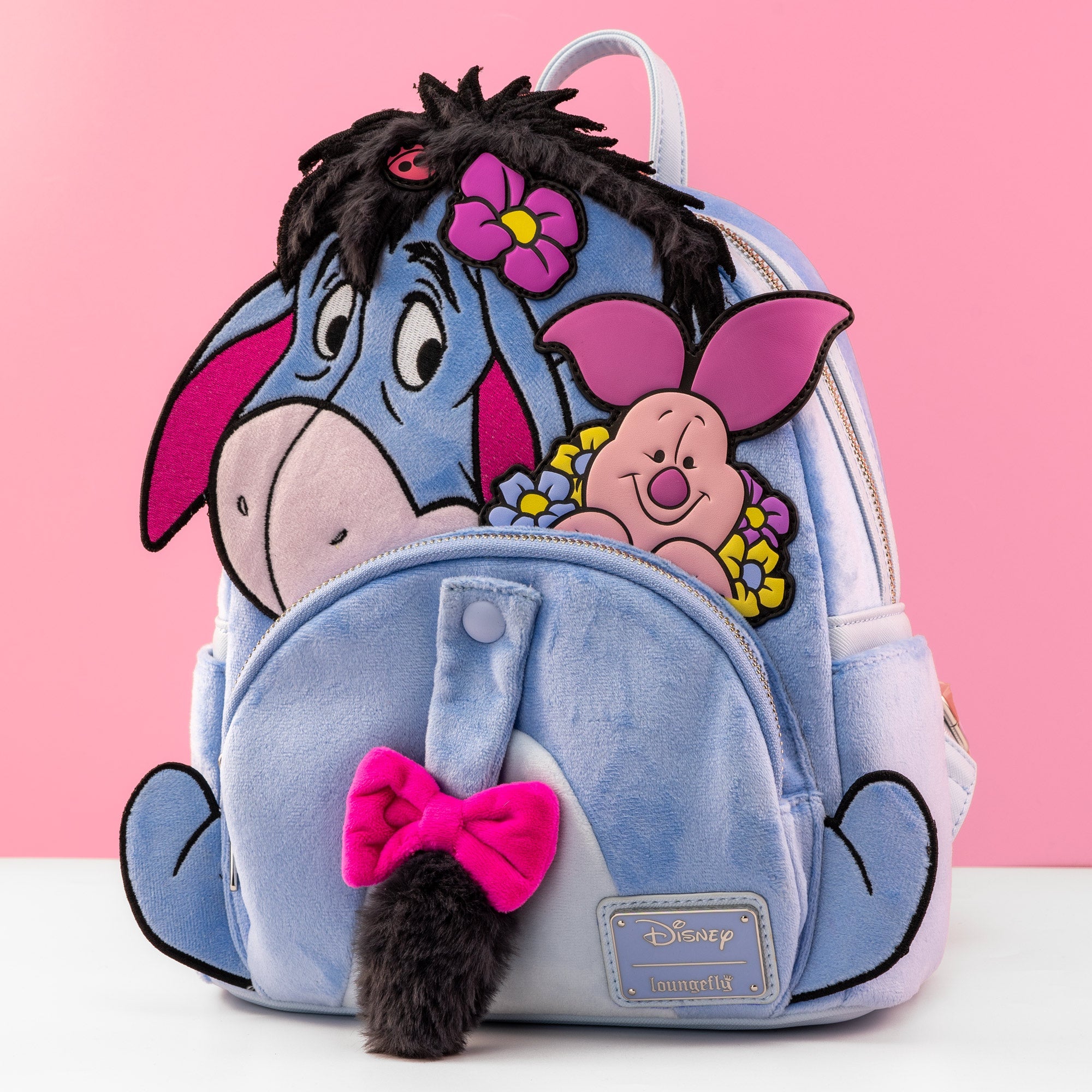 Loungefly x Disney Winnie the Pooh Eeyore & Piglet Plush Mini Backpack - GeekCore