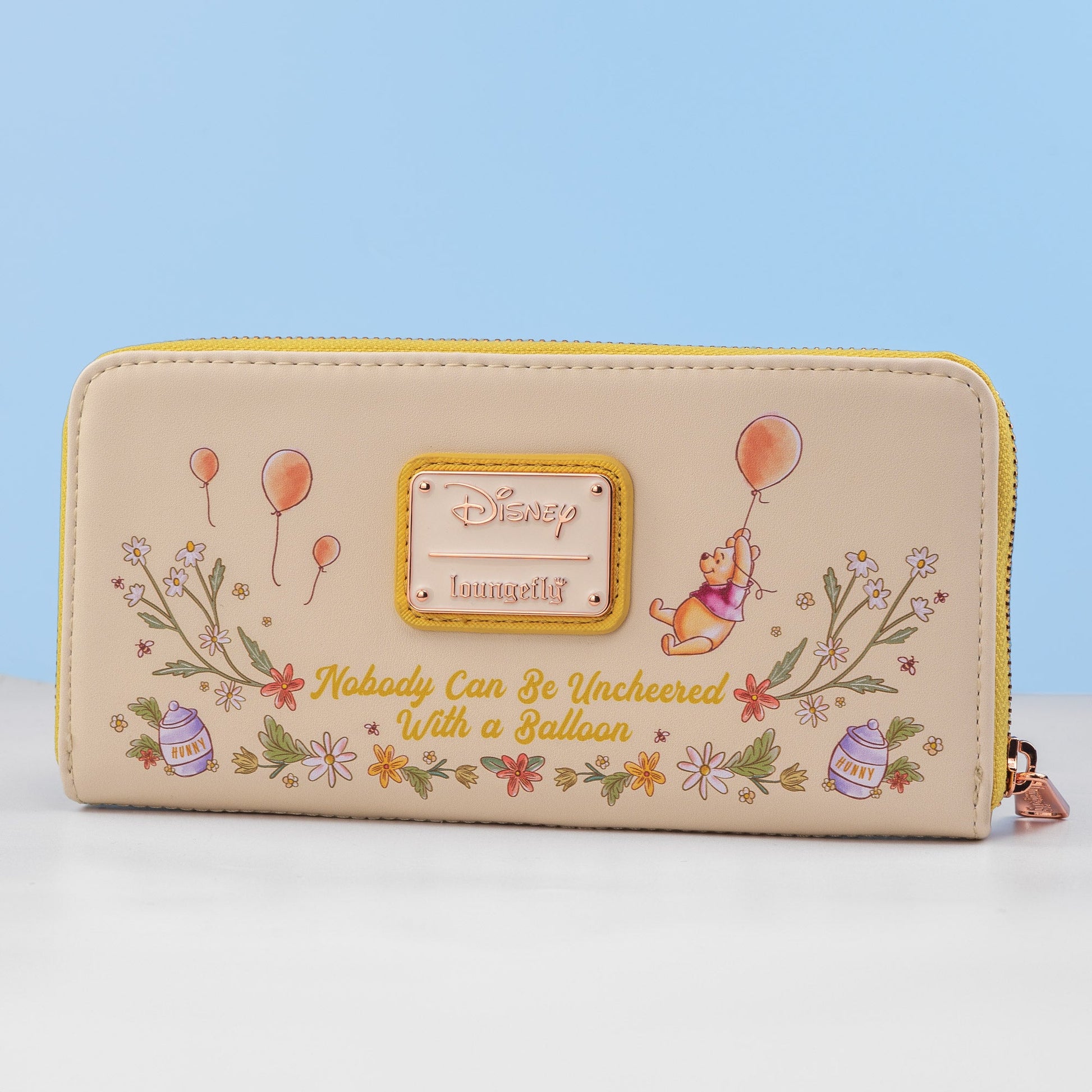 Loungefly x Disney Winnie the Pooh Floral Zip Around Purse - GeekCore