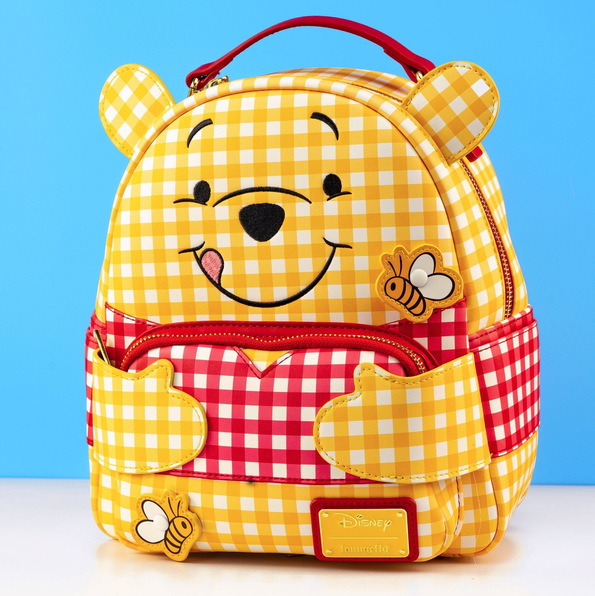 Loungefly x Disney Winnie the Pooh Gingham Mini Backpack - GeekCore