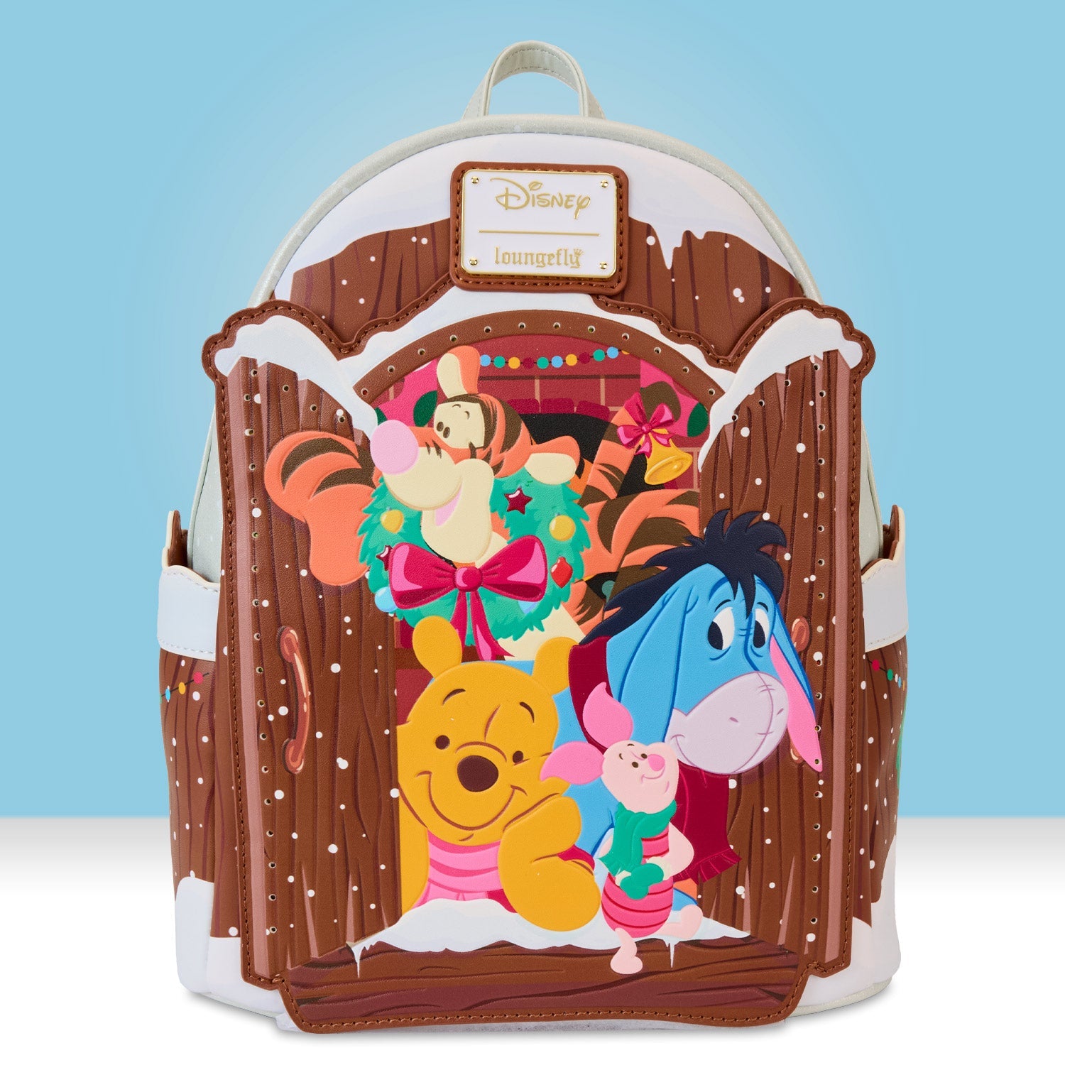 Loungefly x Disney Winnie the Pooh Holiday Scene Pooh And Friends Mini Backpack - GeekCore