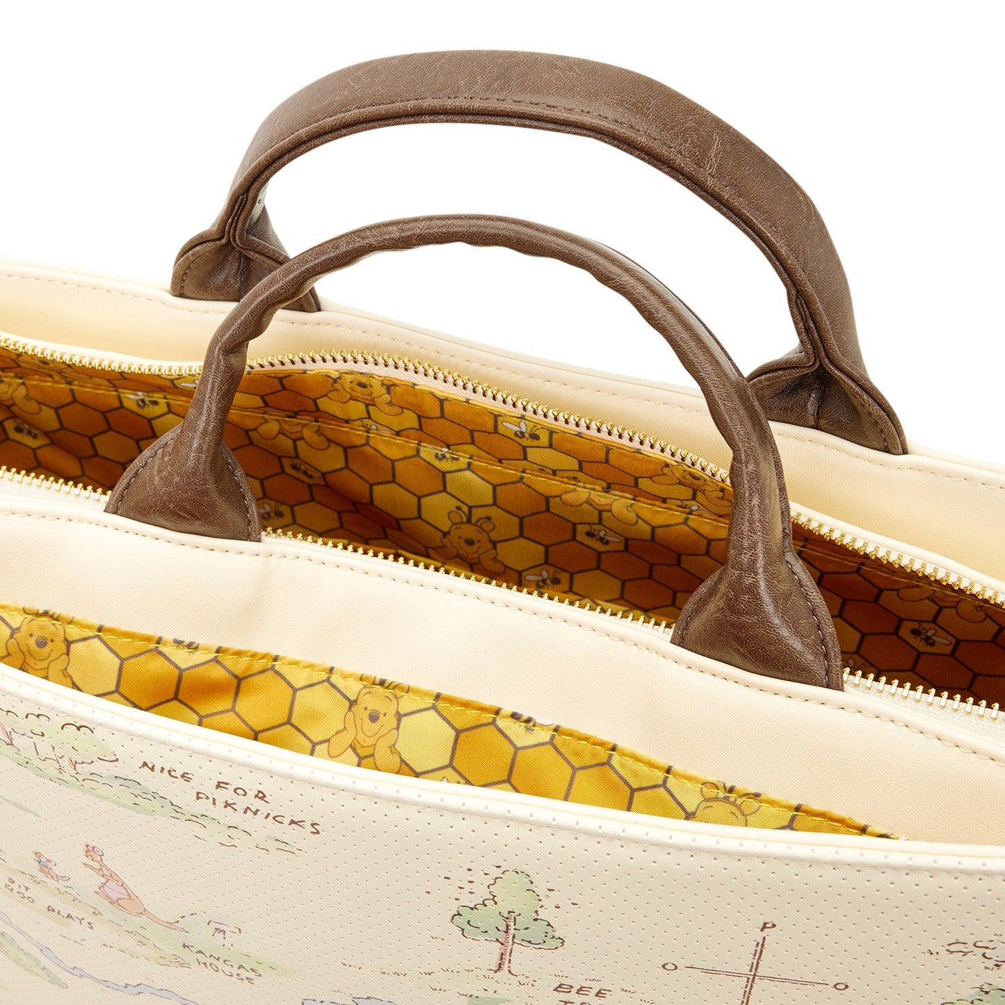 Loungefly x Disney Winnie The Pooh Hundred Acre Wood Tote Bag - GeekCore
