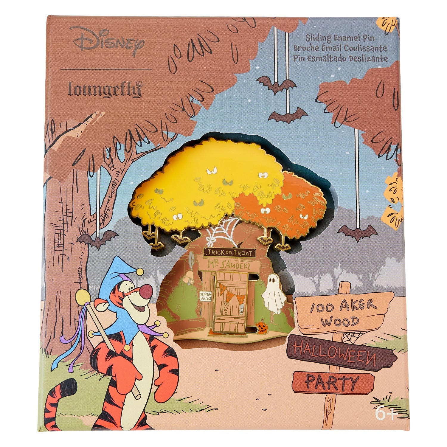 Loungefly x Disney Winnie The Pooh Ltd Ed Halloween 3 Inch Sliding Pin - GeekCore
