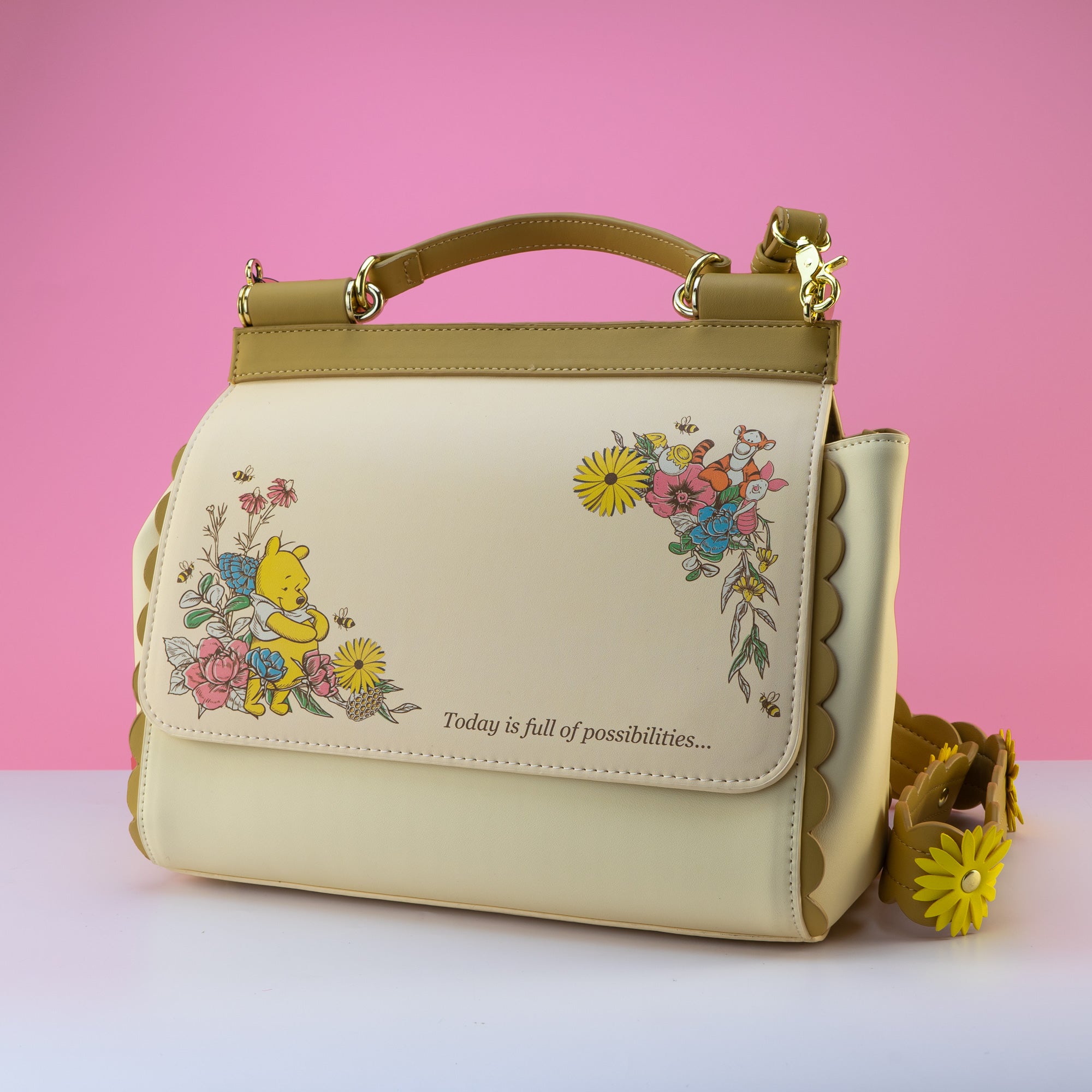 Loungefly x Disney Winnie the Pooh Pastel Flowers Crossbody - GeekCore