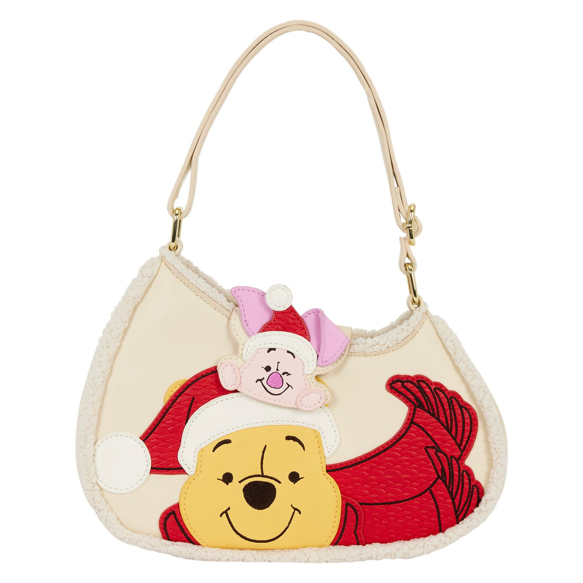 Loungefly x Disney Winnie the Pooh & Piglet Holiday Crossbody Bag - GeekCore