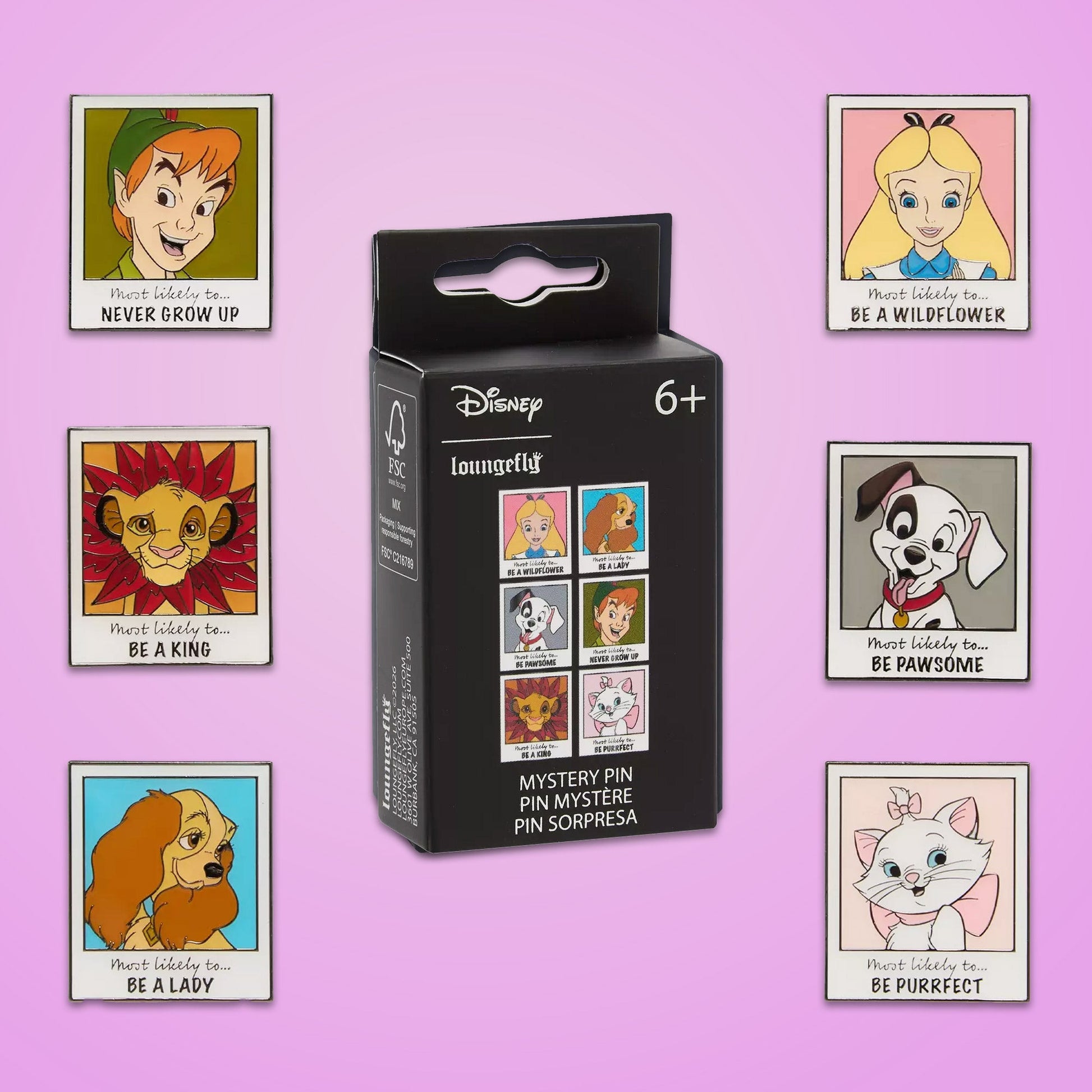 Loungefly x Disney Yearbook Portrait Blind Box Mystery Pin - GeekCore