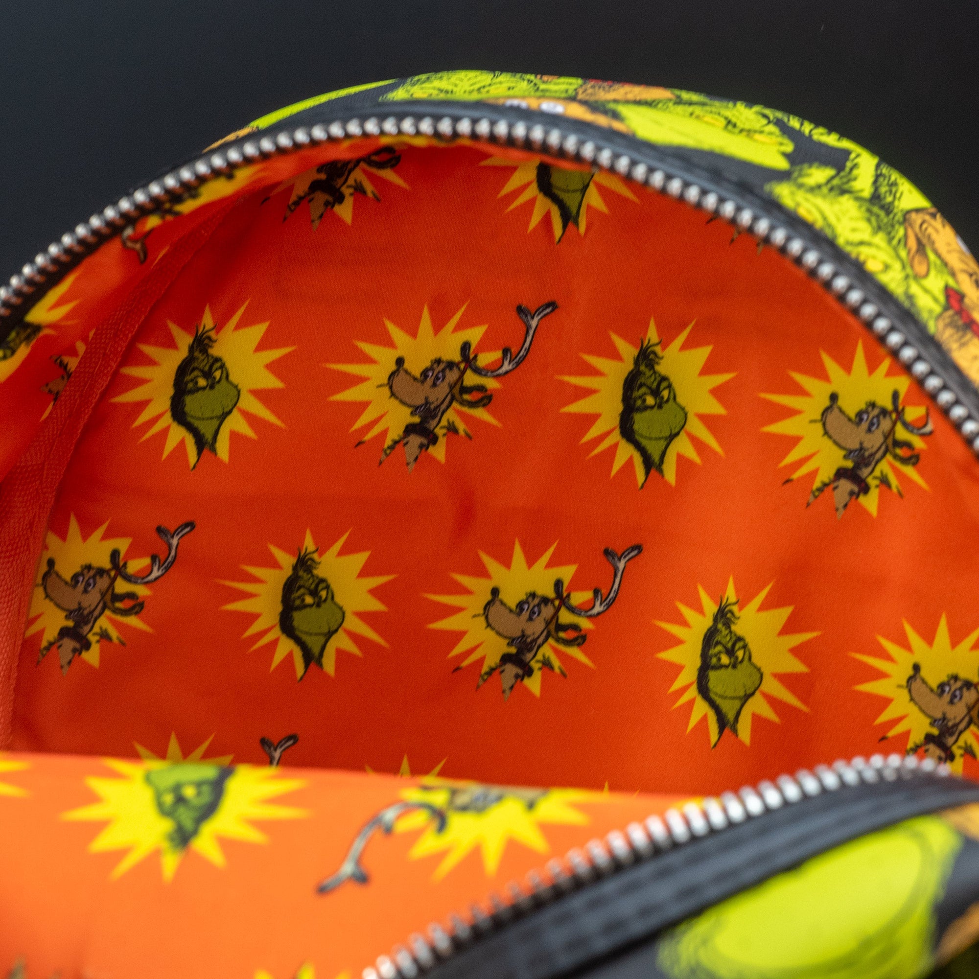 Loungefly x Dr Seuss Grinch and Max AOP Mini Backpack - GeekCore