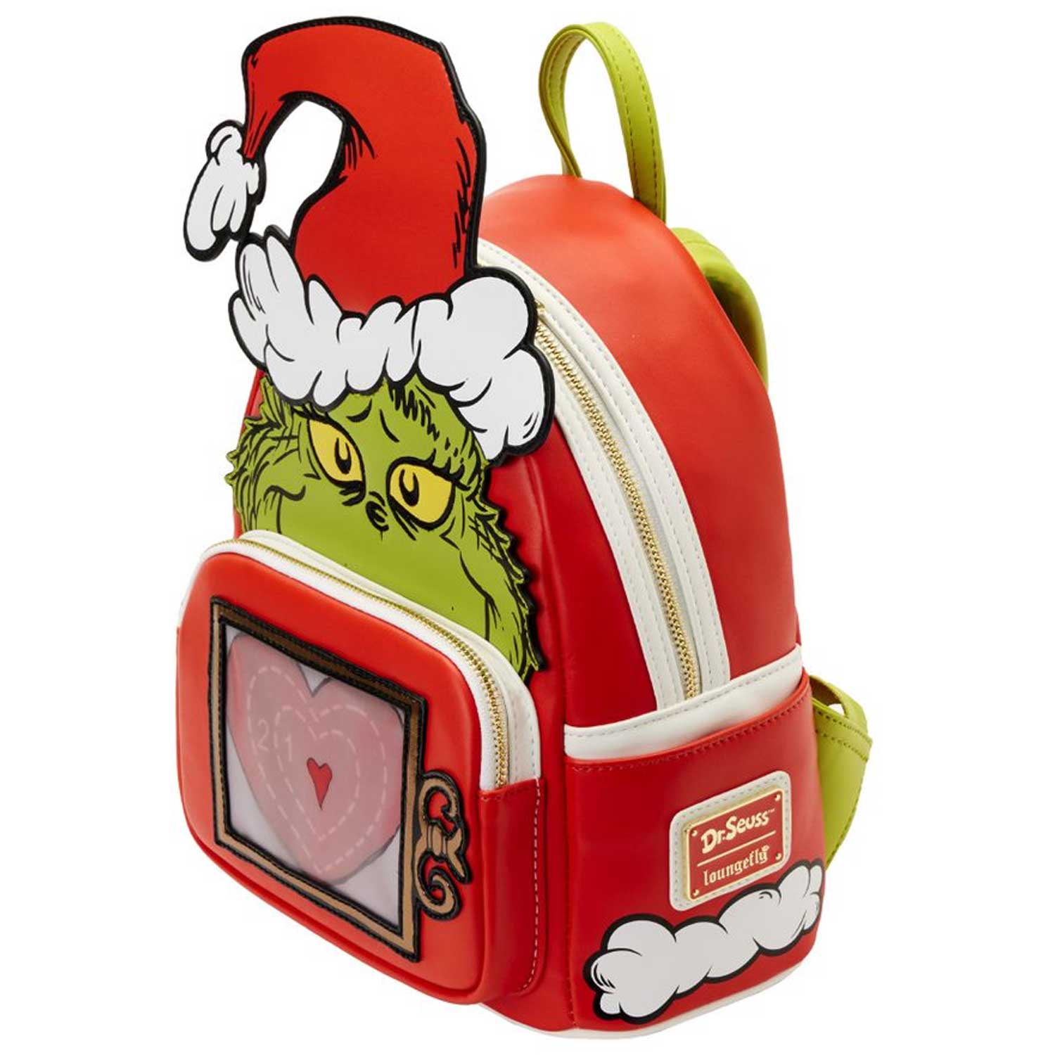 Loungefly x Dr Seuss Grinch Santa Lenticular Mini Backpack - GeekCore