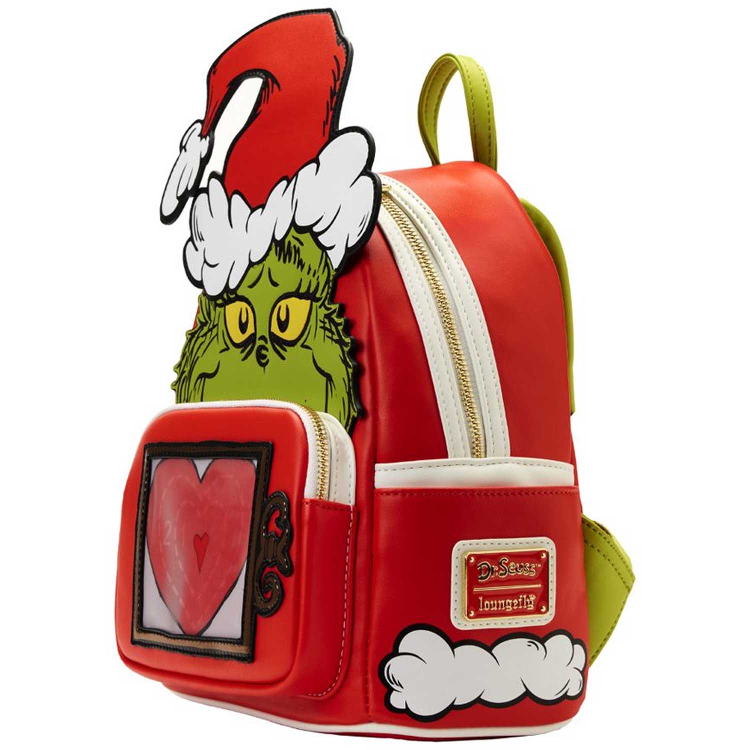 Loungefly x Dr Seuss Grinch Santa Lenticular Mini Backpack - GeekCore