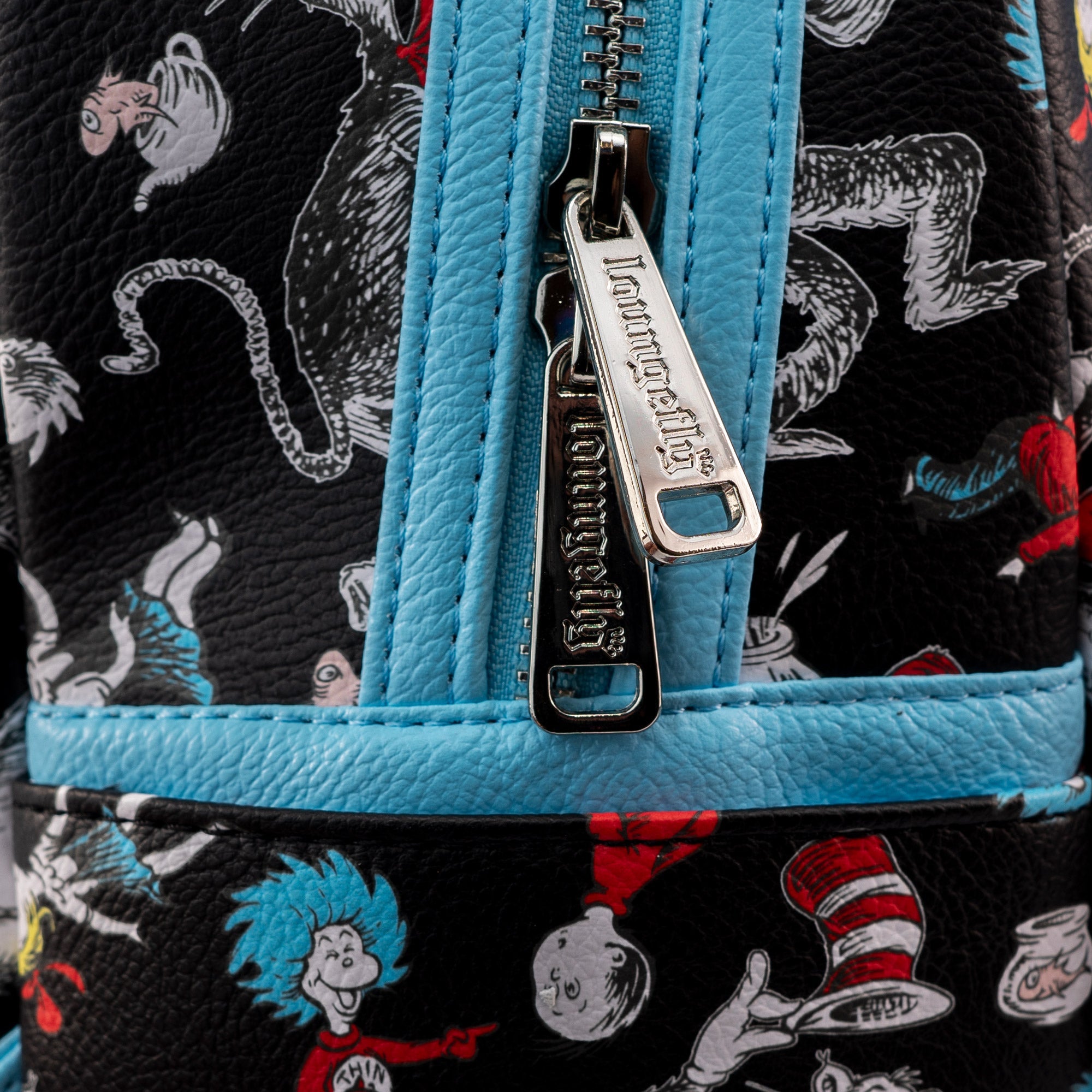 Loungefly x Dr. Seuss The Cat in the Hat AOP Mini Backpack - GeekCore