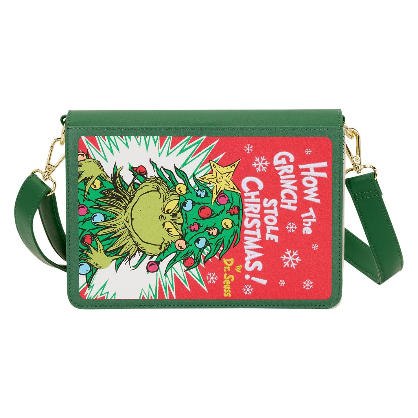Loungefly x Dr. Seuss The Grinch Book Crossbody Bag - GeekCore