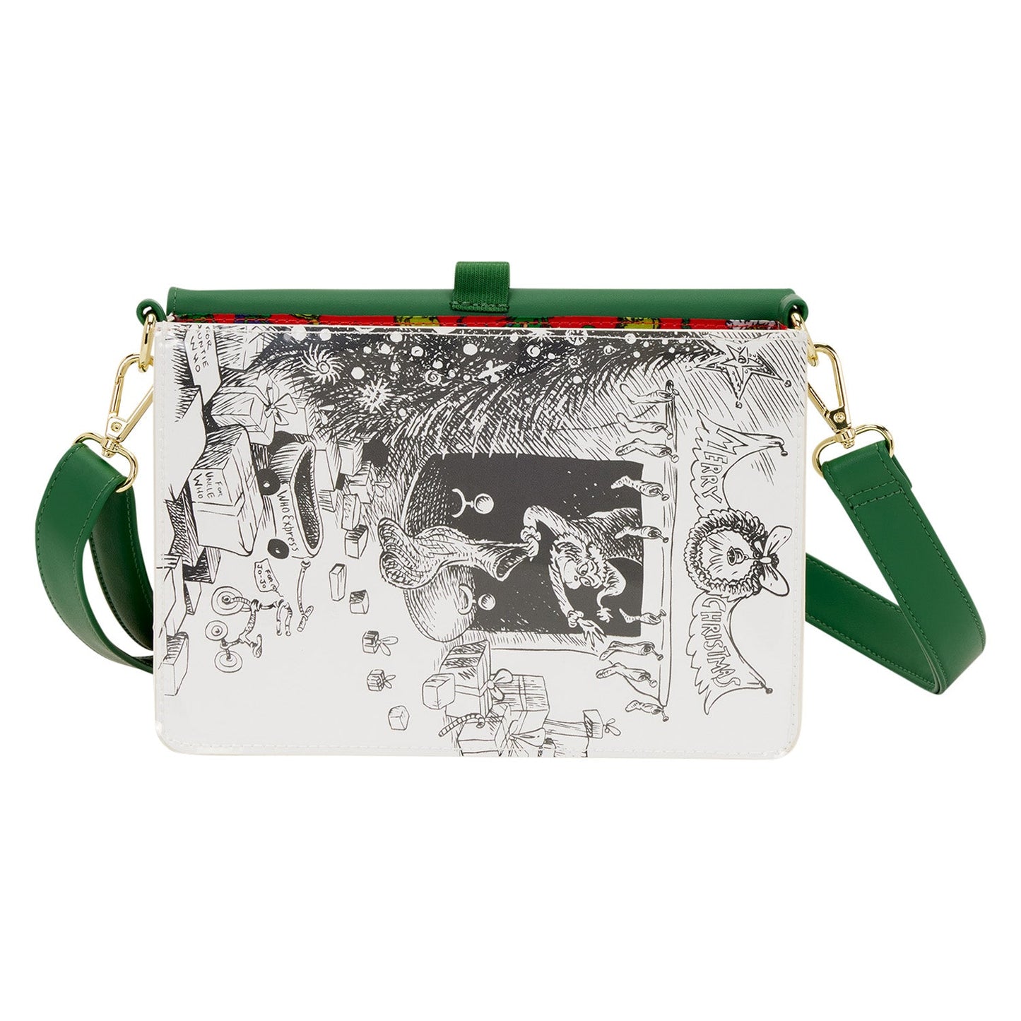 Loungefly x Dr. Seuss The Grinch Book Crossbody Bag - GeekCore