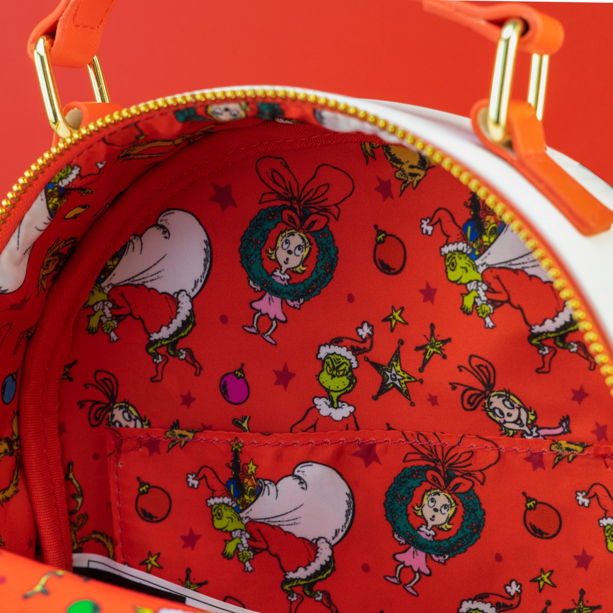 Loungefly x Dr. Seuss The Grinch Chimney Thief Mini Backpack - GeekCore