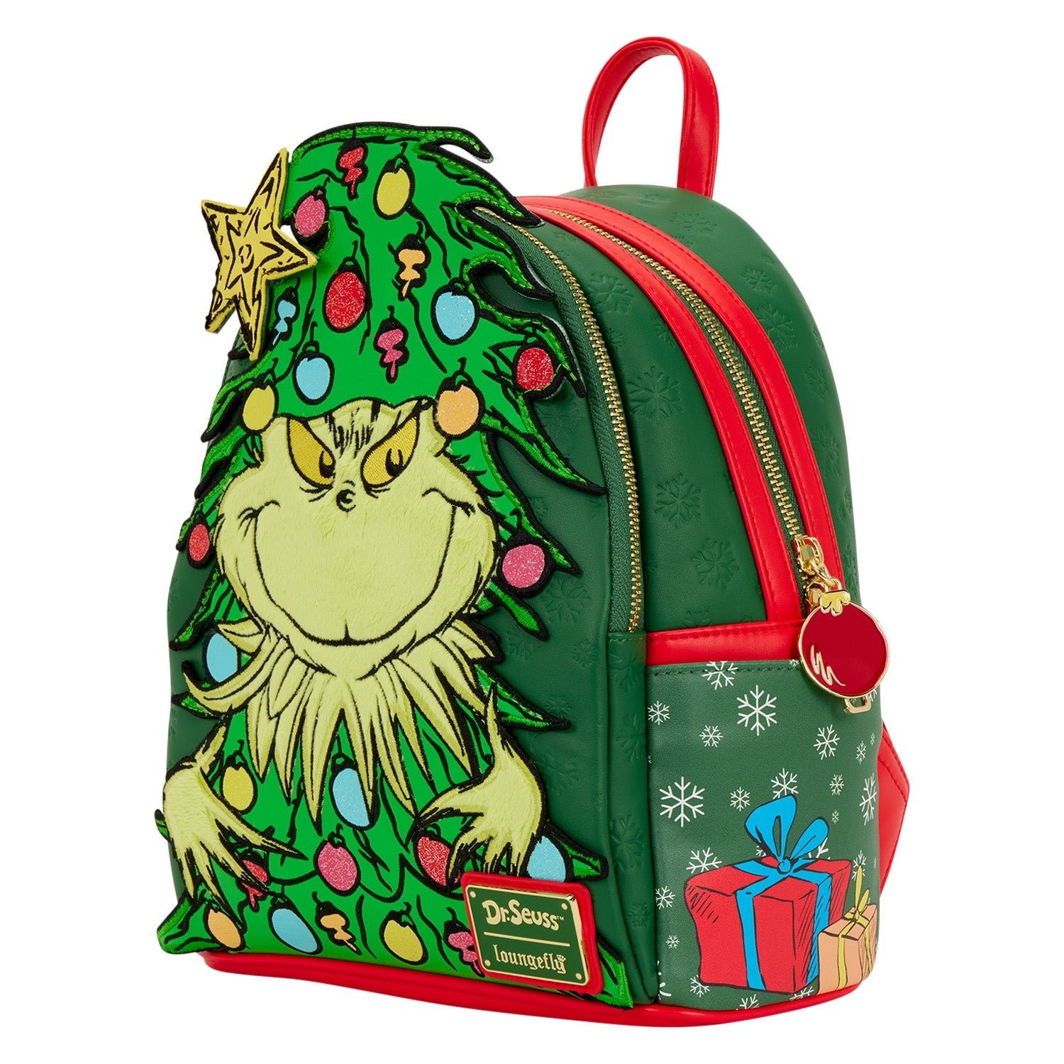 Loungefly x Dr. Seuss The Grinch Christmas Tree Mini Backpack - GeekCore