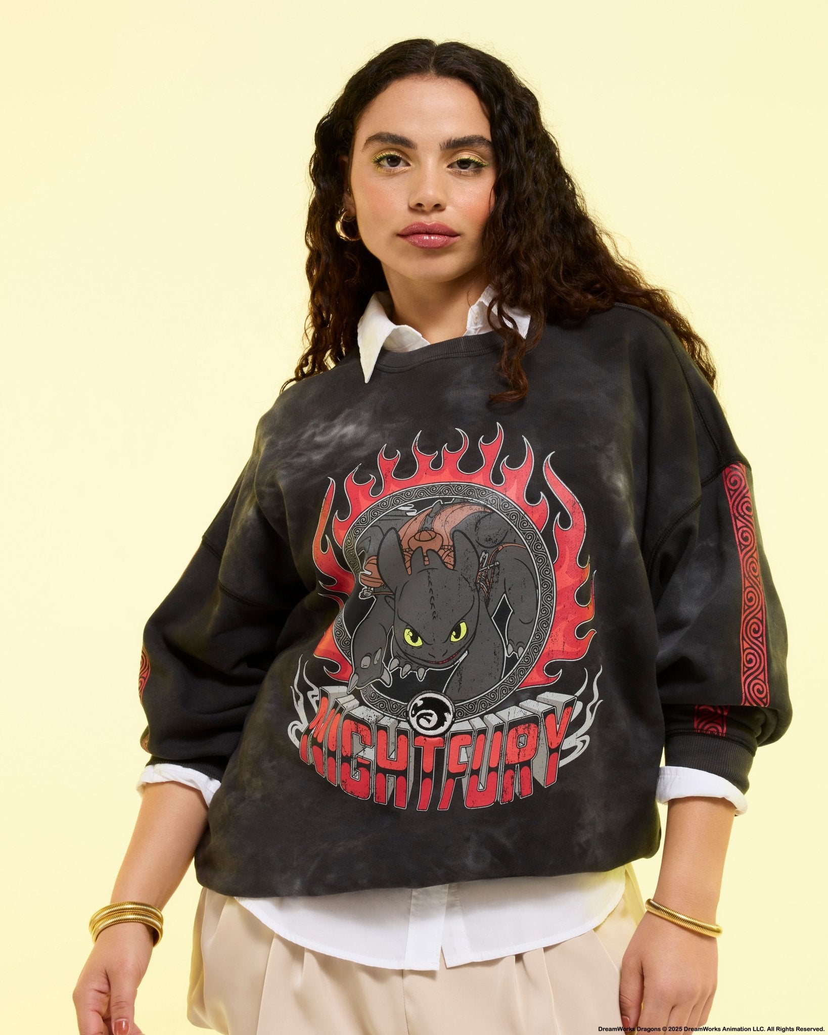 Loungefly x Dreamworks How To Train Your Dragon Crewneck Sweatshirt - GeekCore