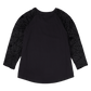 Loungefly x Elvira Glow in the Dark Shirred Raglan Tee - GeekCore