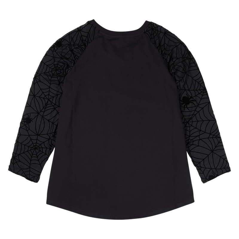 Loungefly x Elvira Glow in the Dark Shirred Raglan Tee - GeekCore
