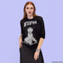 Loungefly x Elvira Glow in the Dark Shirred Raglan Tee - GeekCore
