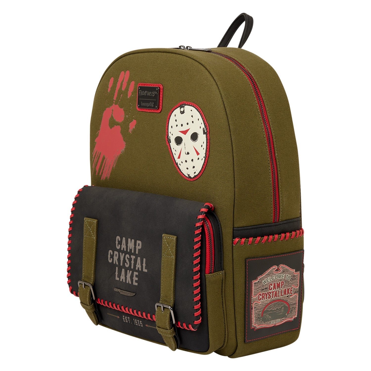 Loungefly x Friday the 13th Camp Crystal Lake Full - Size Backpack - GeekCore