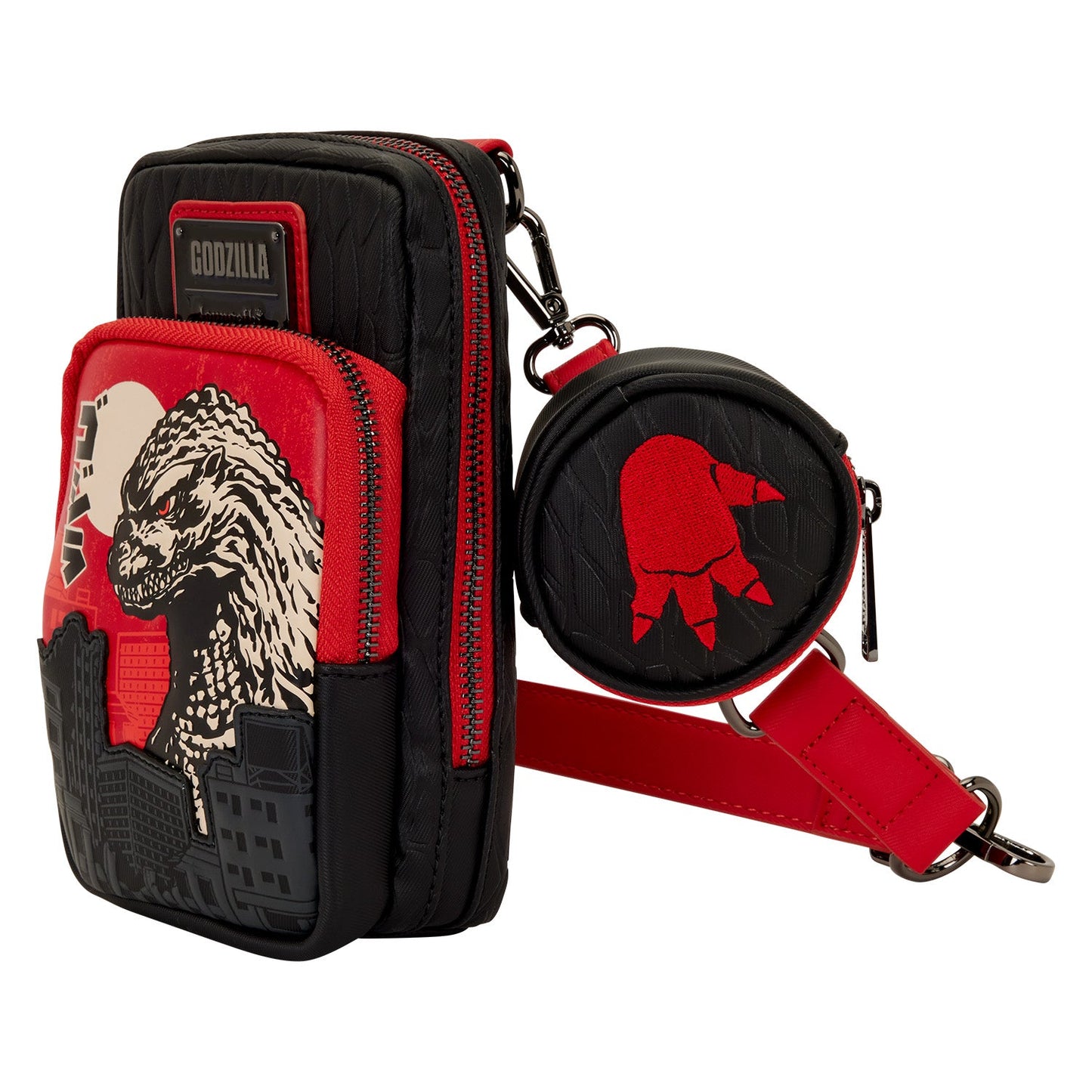 Loungefly x Godzilla Cellphone Crossbody Bag with Coin Bag - GeekCore