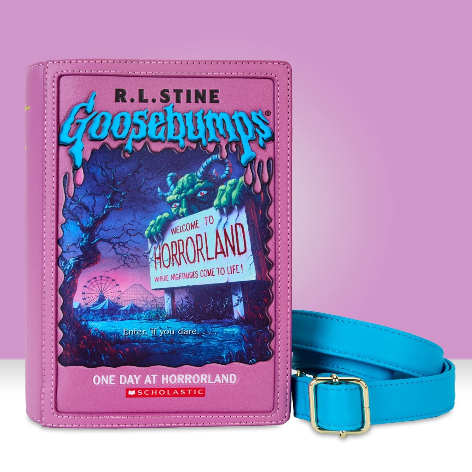 Loungefly x Goosebumps One Day at Horrorland Book Crossbody Bag - GeekCore