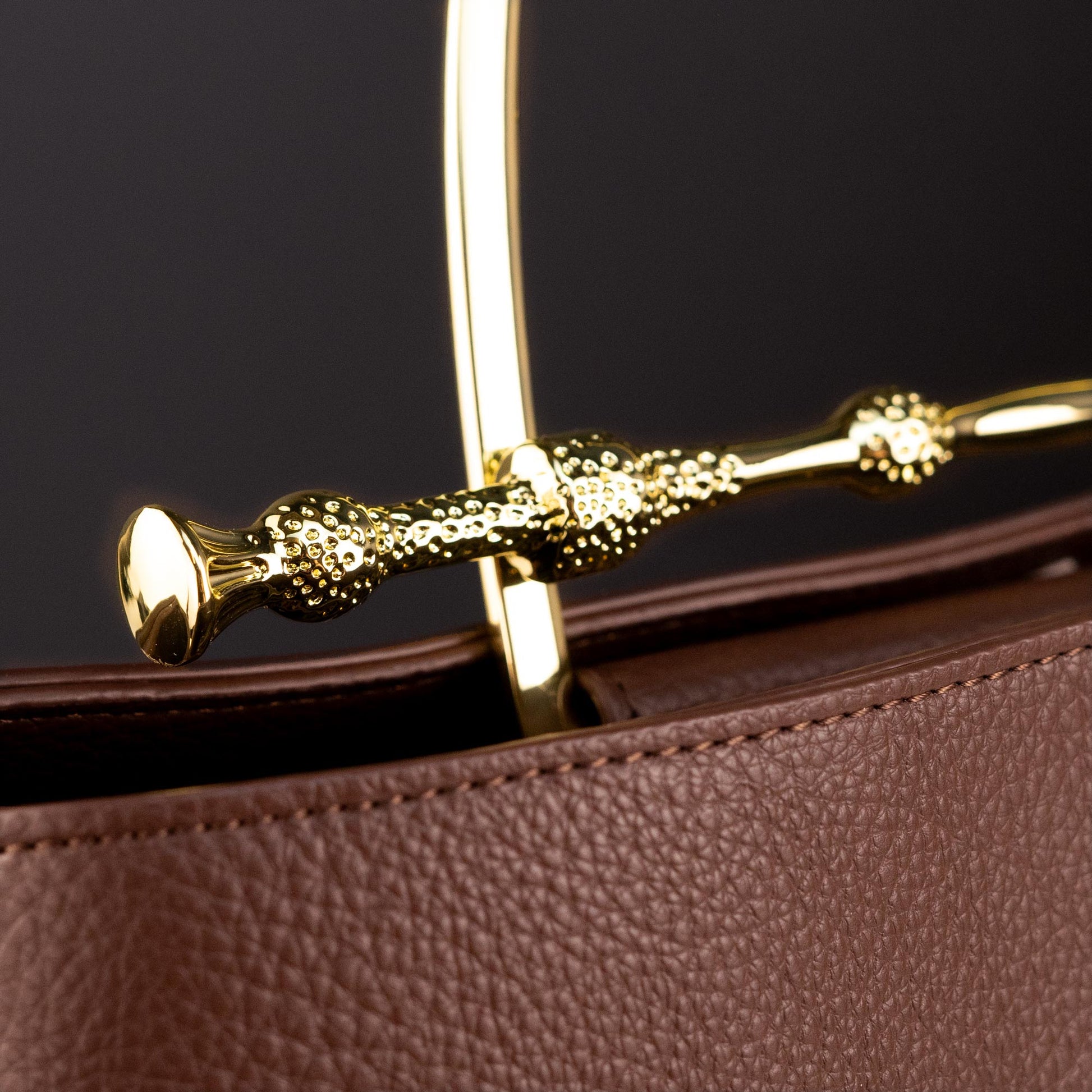 Loungefly x Harry Potter Brown Pebble Elder Wand Crossbody Handbag - GeekCore