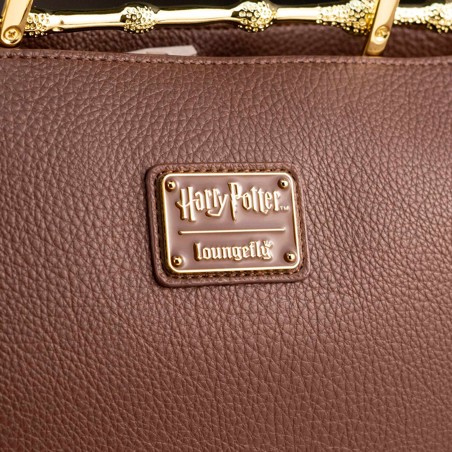 Loungefly x Harry Potter Brown Pebble Elder Wand Crossbody Handbag - GeekCore