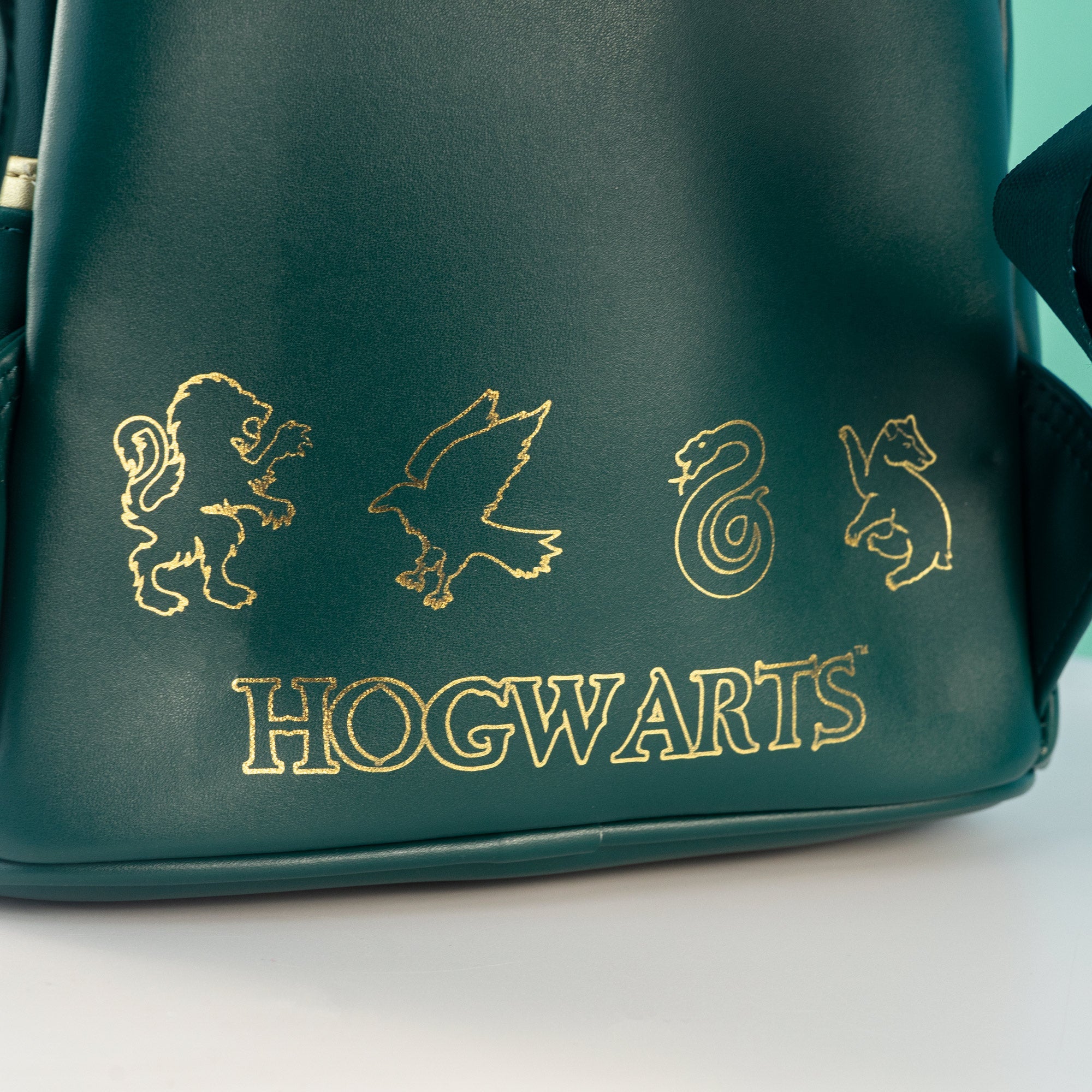 Loungefly x Harry Potter Golden Hogwarts Castle Mini Backpack - GeekCore