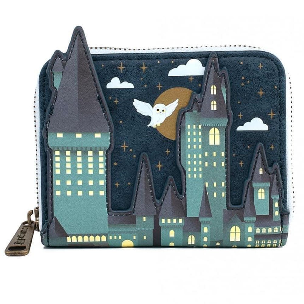 Loungefly x Harry Potter Hogwarts Castle Scene Zip Around Purse - GeekCore