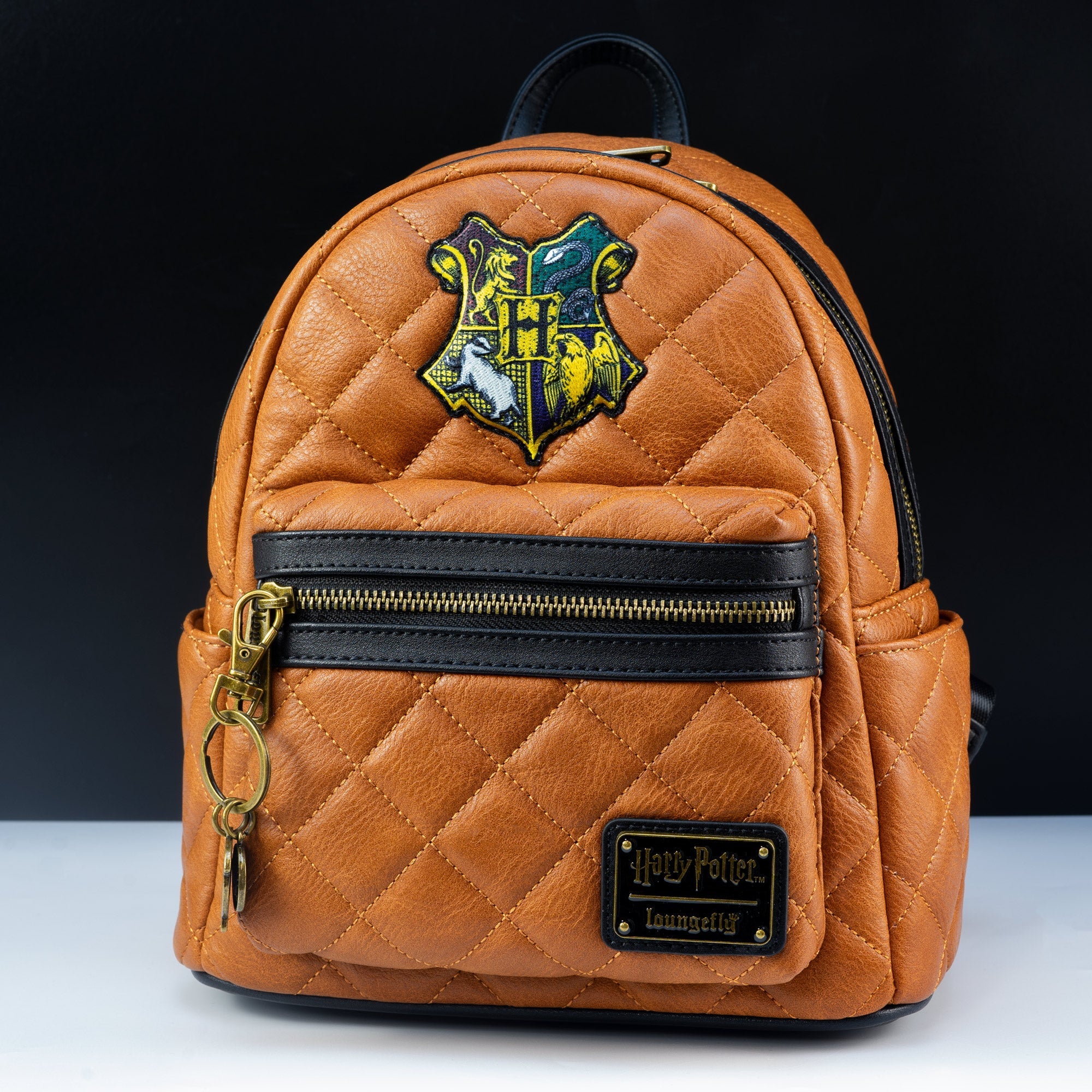 Loungefly x Harry Potter Hogwarts Crest Quilted Mini Backpack - GeekCore