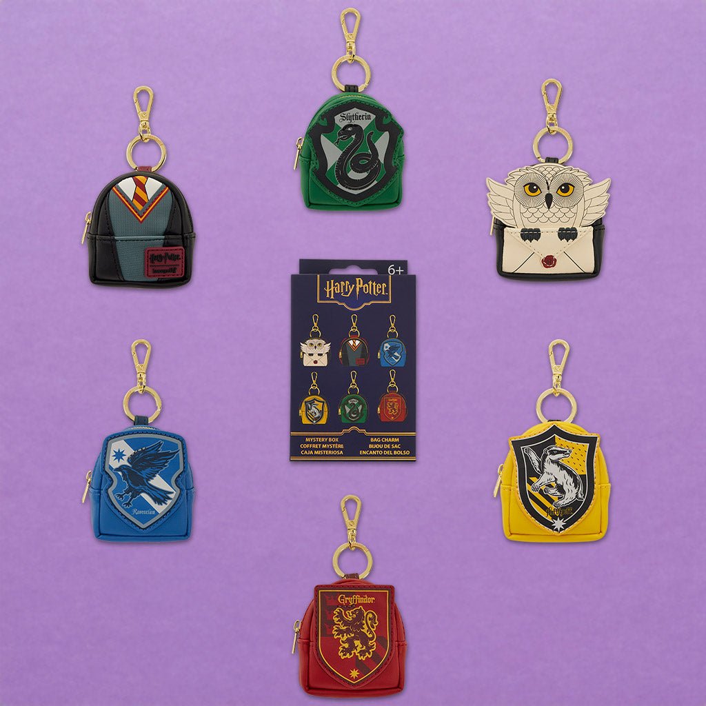 Loungefly x Harry Potter Hogwarts™ Mystery Mini Backpack Keychain Charm - GeekCore