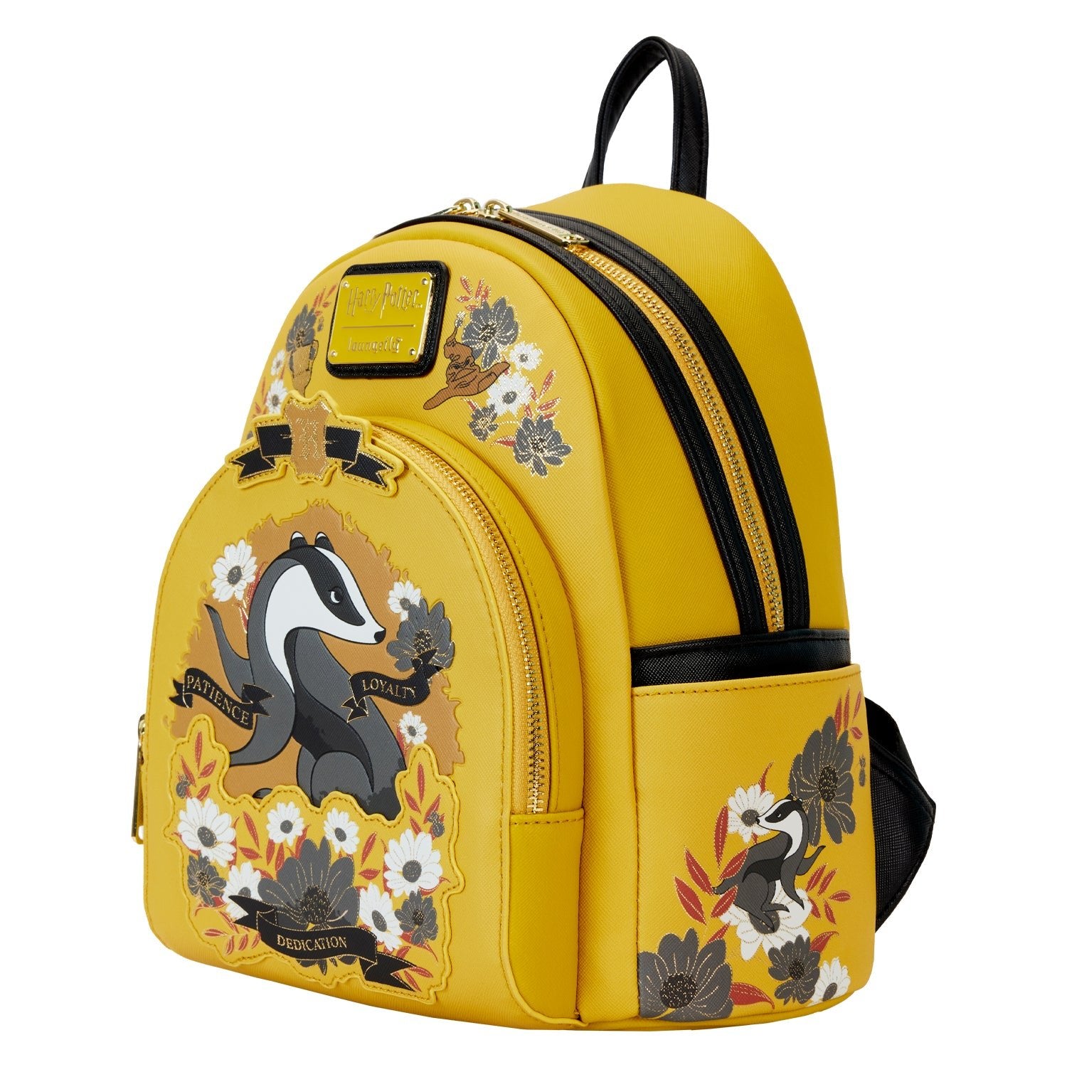 Loungefly x Harry Potter Hufflepuff House Tattoo Mini Backpack - GeekCore