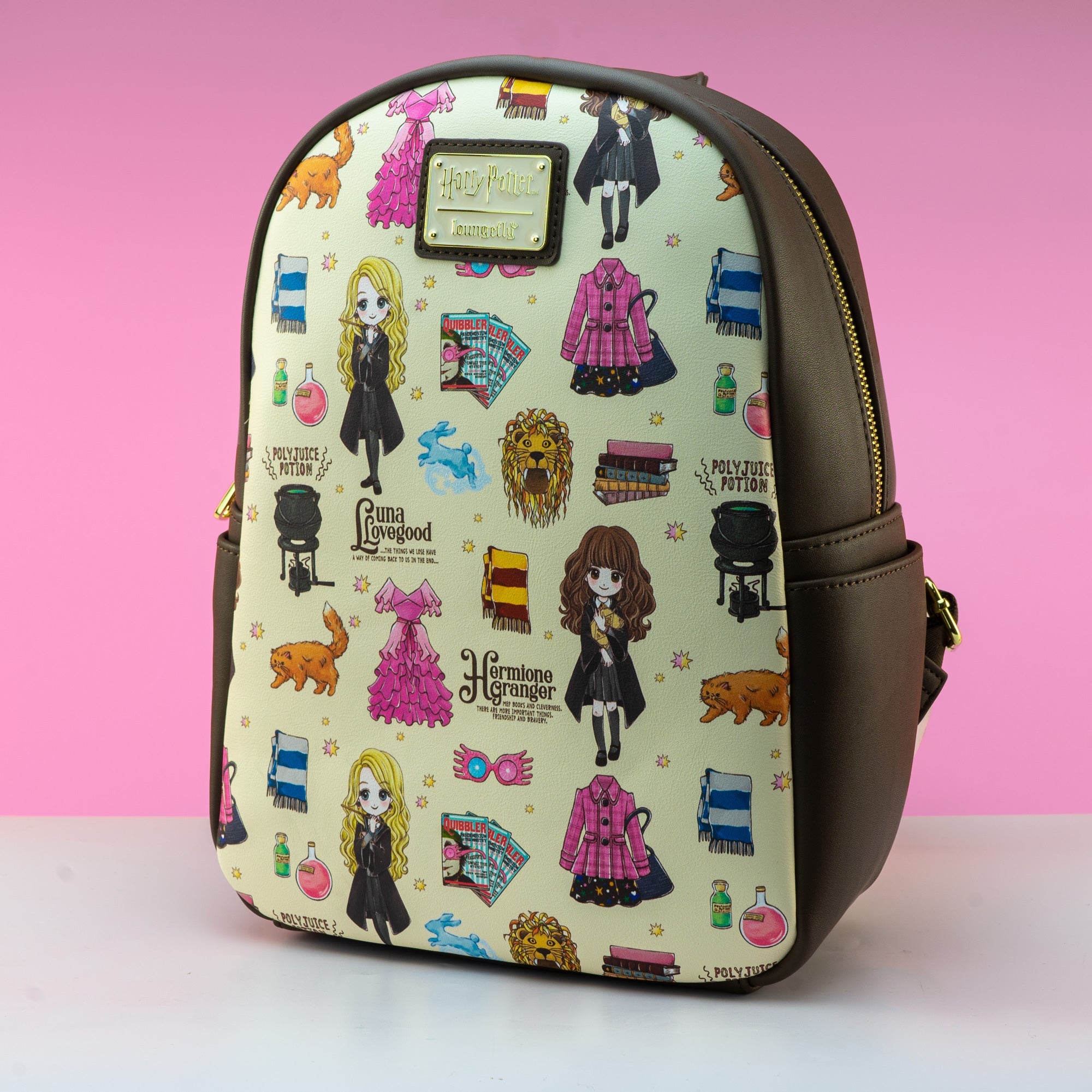 Loungefly x Harry Potter Luna and Hermione AOP Mini Backpack - GeekCore