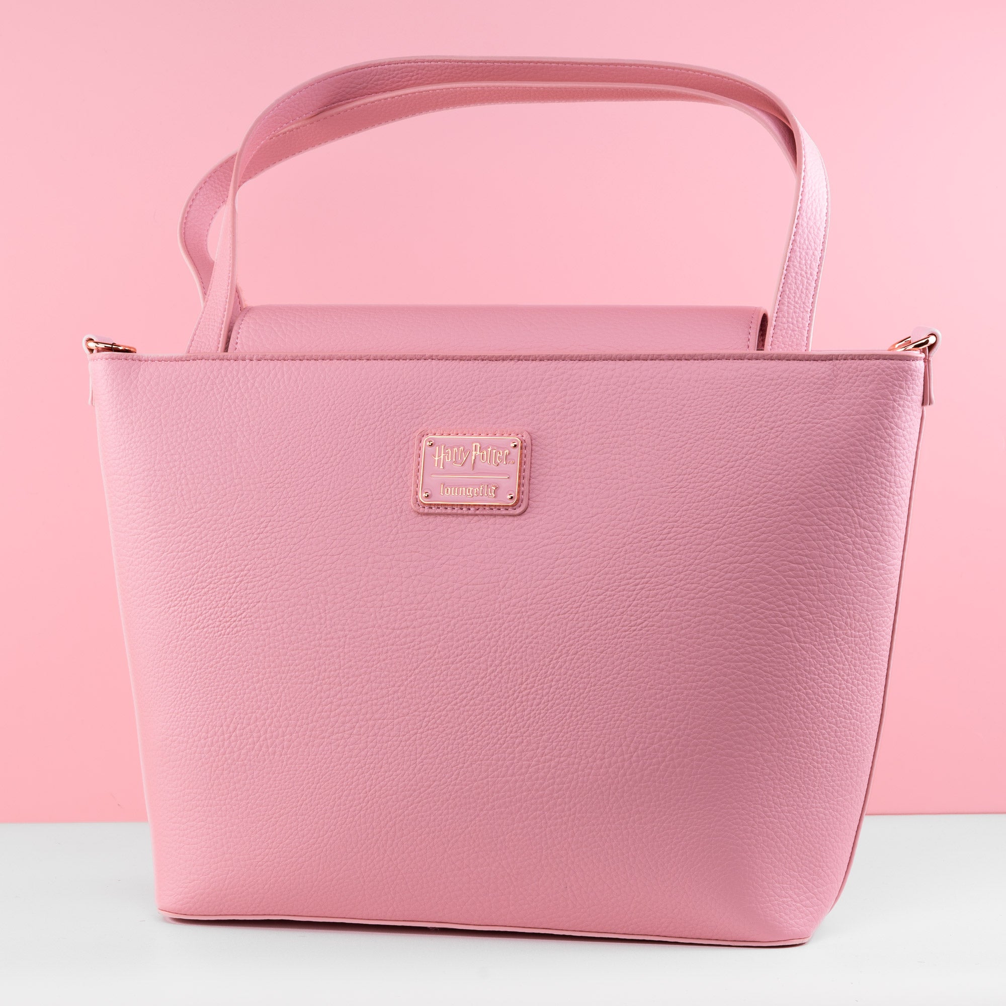 Loungefly x Harry Potter Pink Rose Elder Wand Crossbody Tote Bag - GeekCore