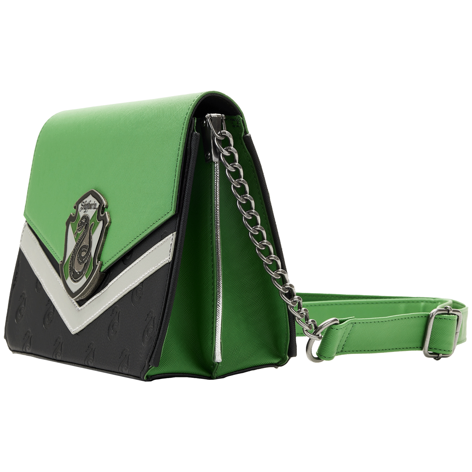Loungefly x Harry Potter Slytherin Chain Strap Crossbody Bag - GeekCore