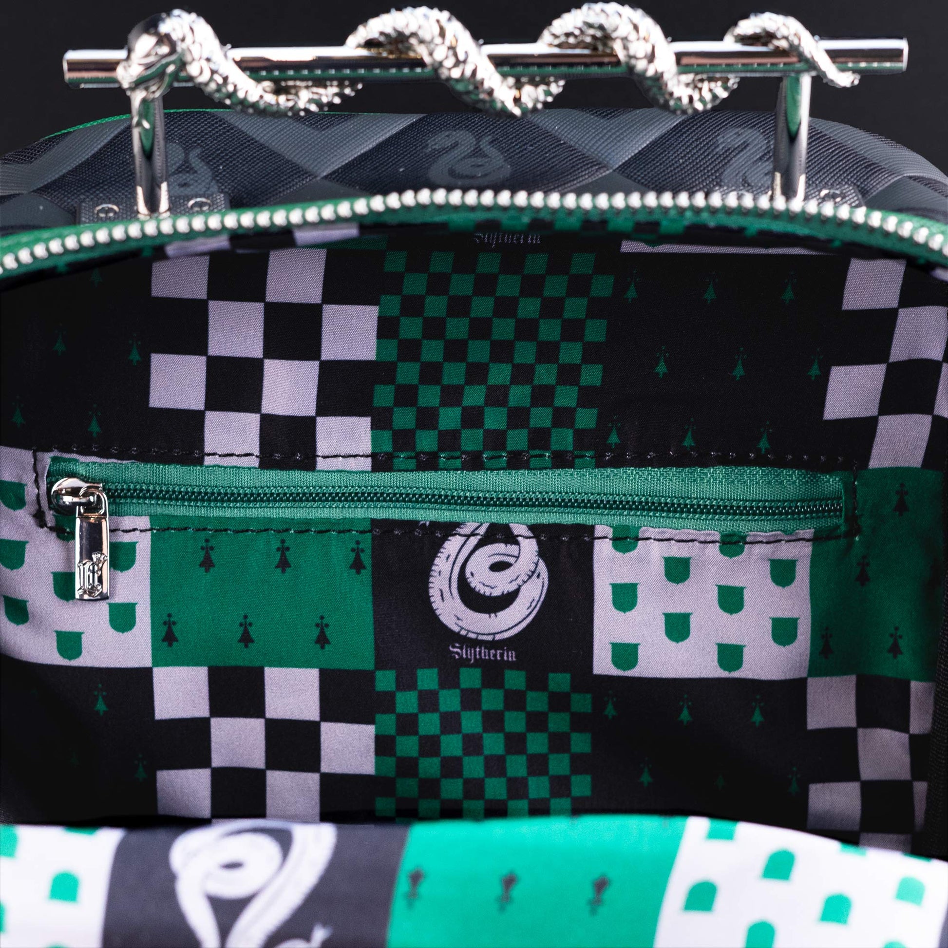 Loungefly x Harry Potter Slytherin Metal Snake Mini Backpack - GeekCore