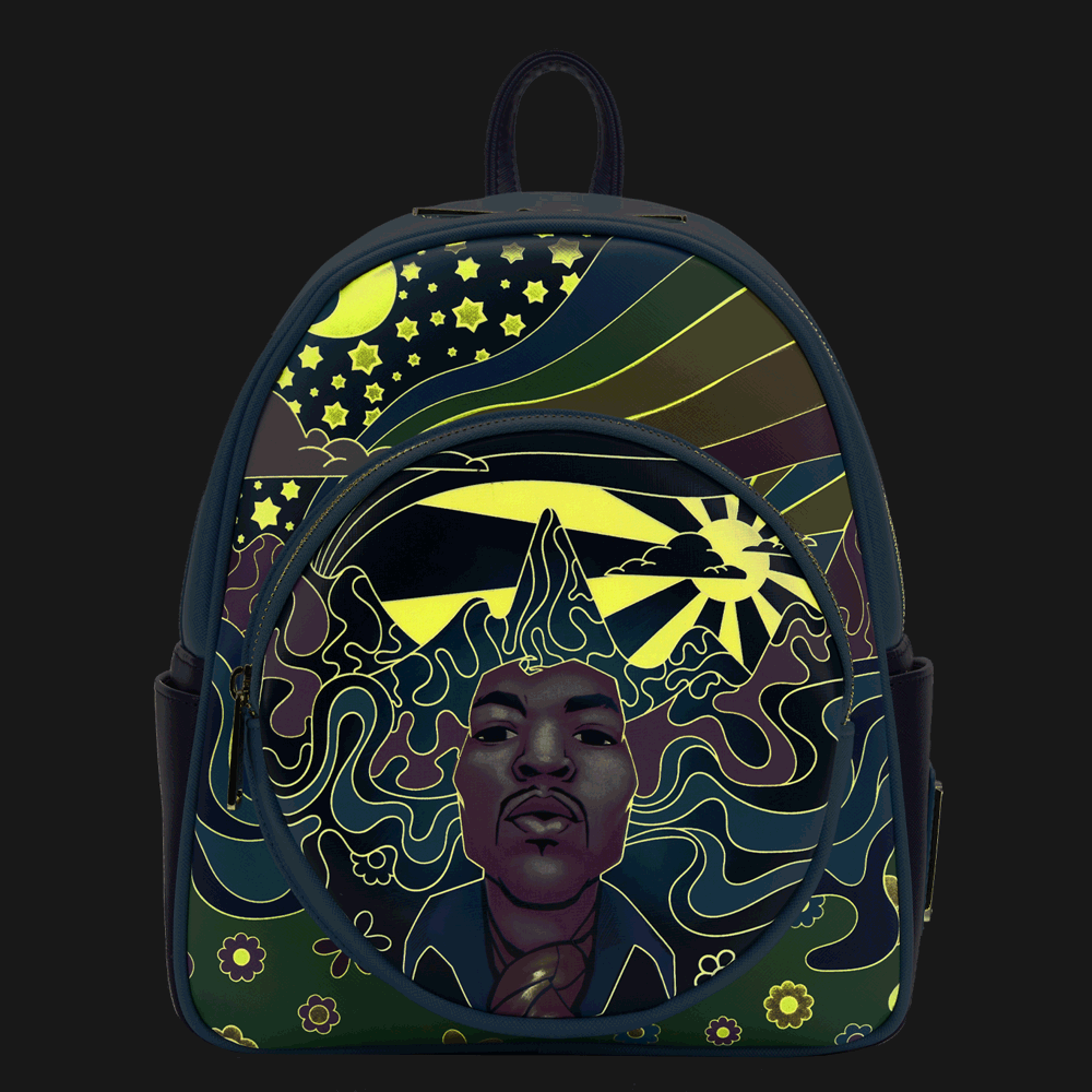 Loungefly x Jimi Hendrix Psychedelic Landscape Mini Backpack - GeekCore