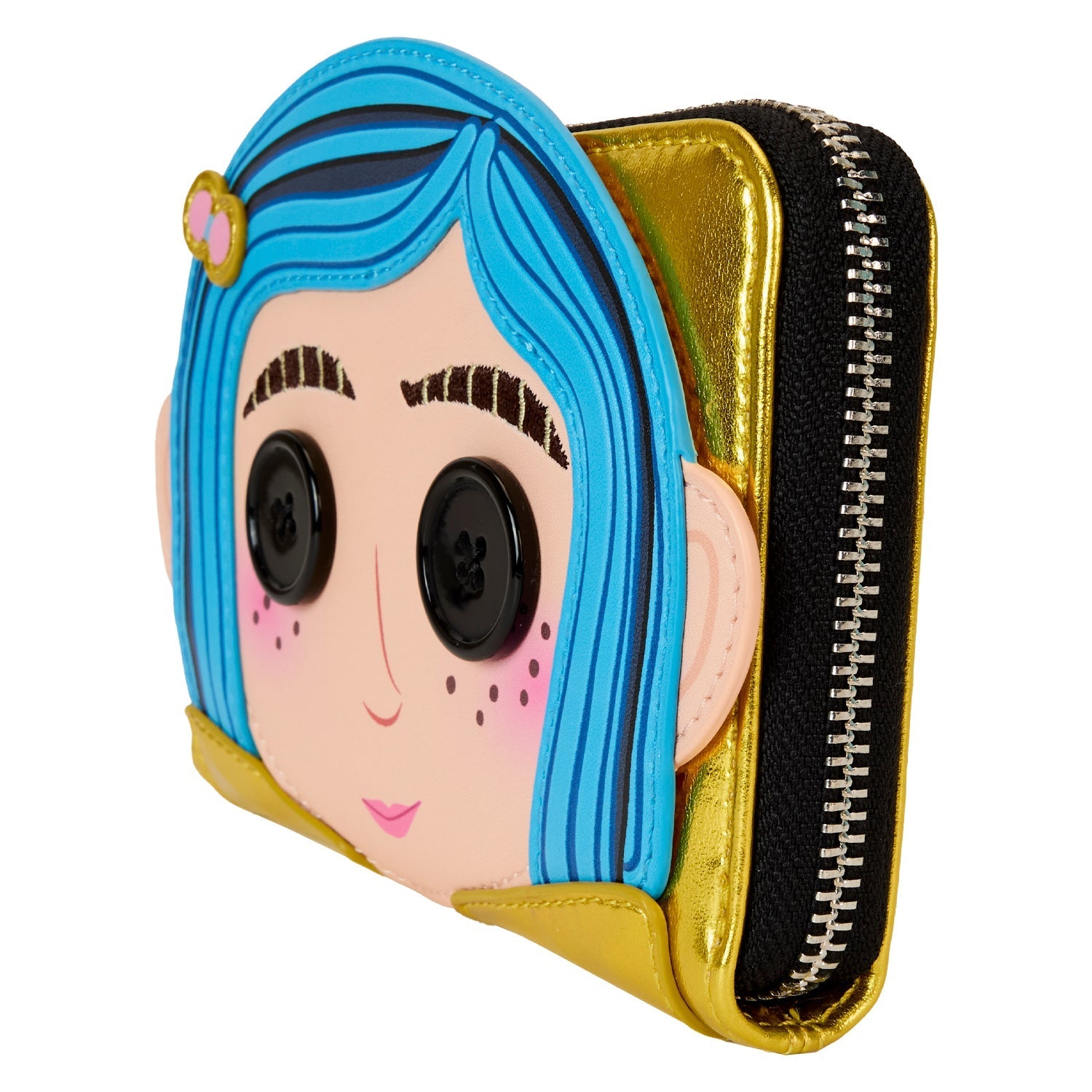 Loungefly x Laika Coraline Doll Cosplay Zip Around Wallet - GeekCore