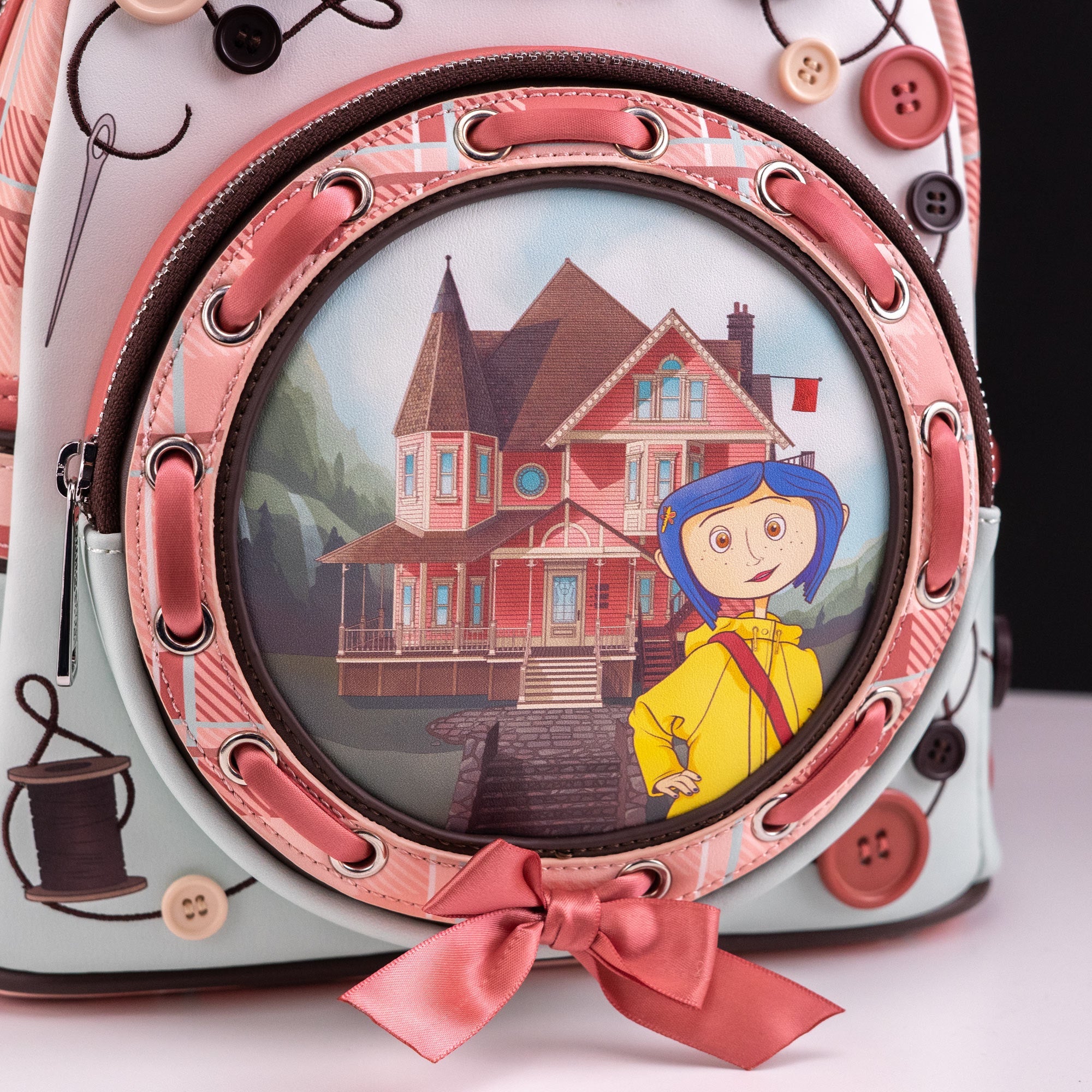 Loungefly x Laika Coraline Pink Palace Mini Backpack - GeekCore