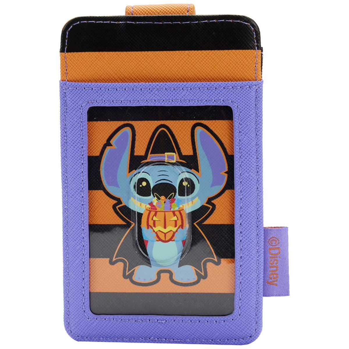 Loungefly x Lilo and Stitch Glow in the Dark Halloween Stitch Cardholder - GeekCore